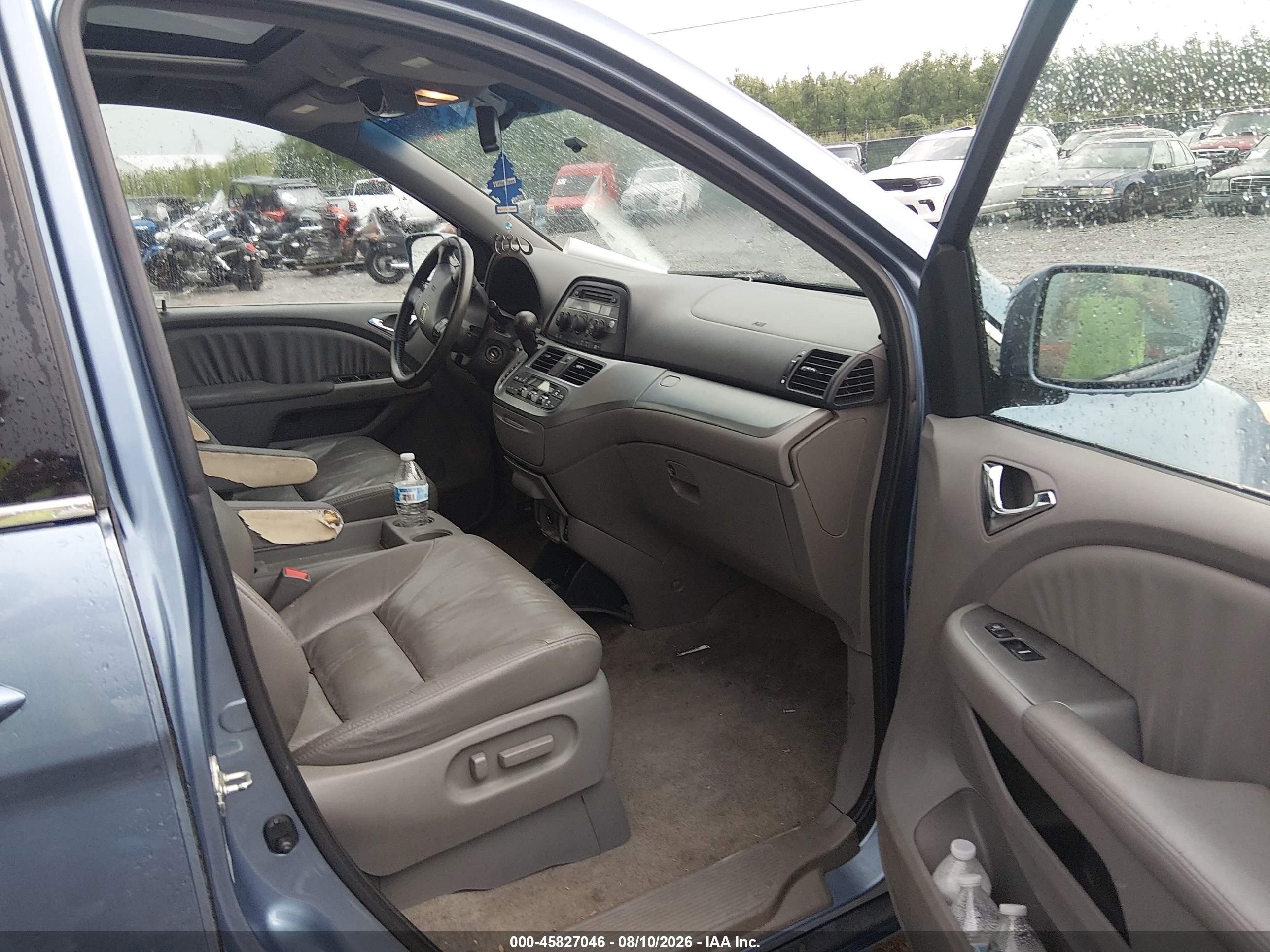 2009 Honda Odyssey Ex-l Blue vin: 5FNRL38619B041485