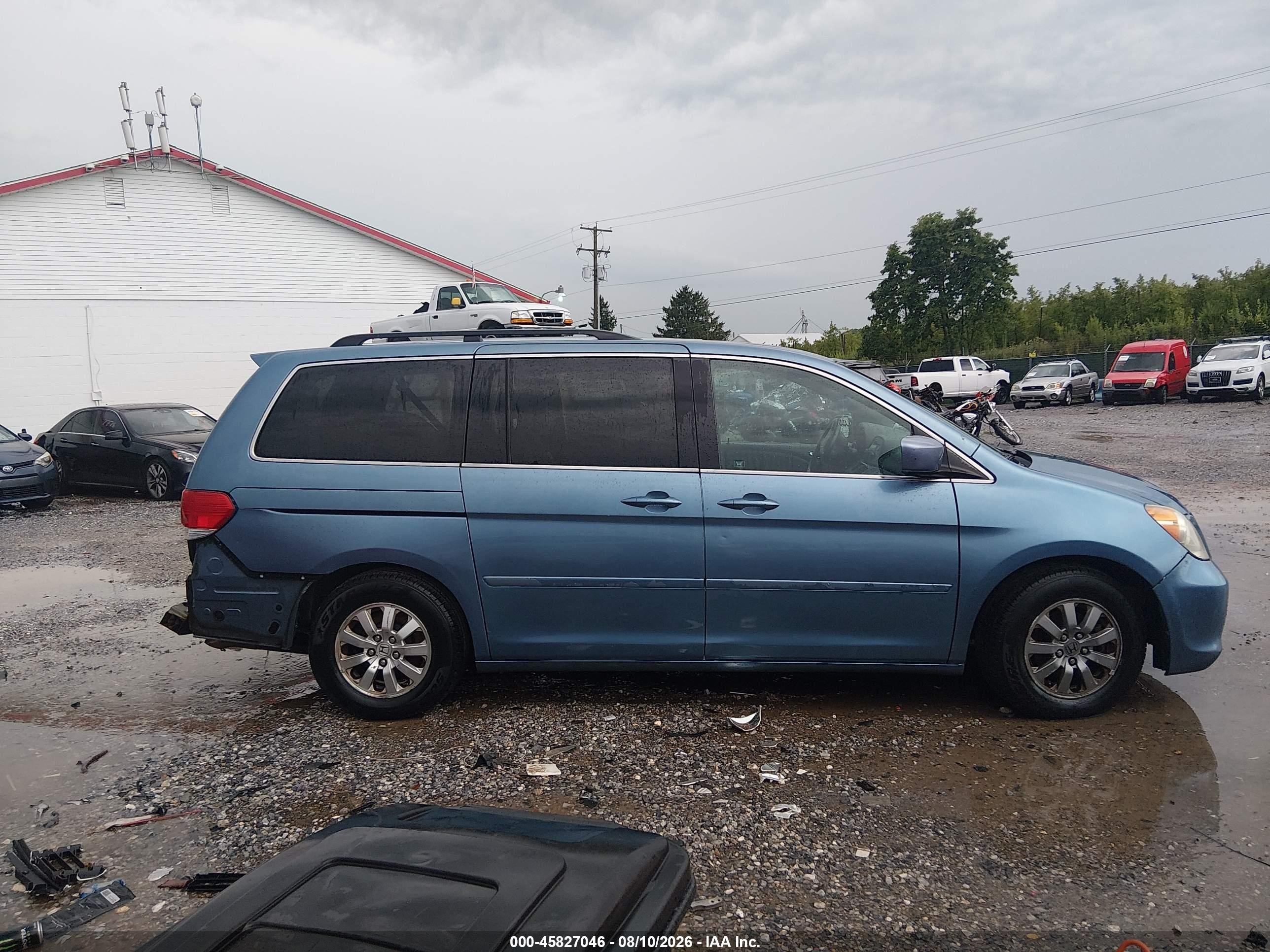 2009 Honda Odyssey Ex-l Blue vin: 5FNRL38619B041485