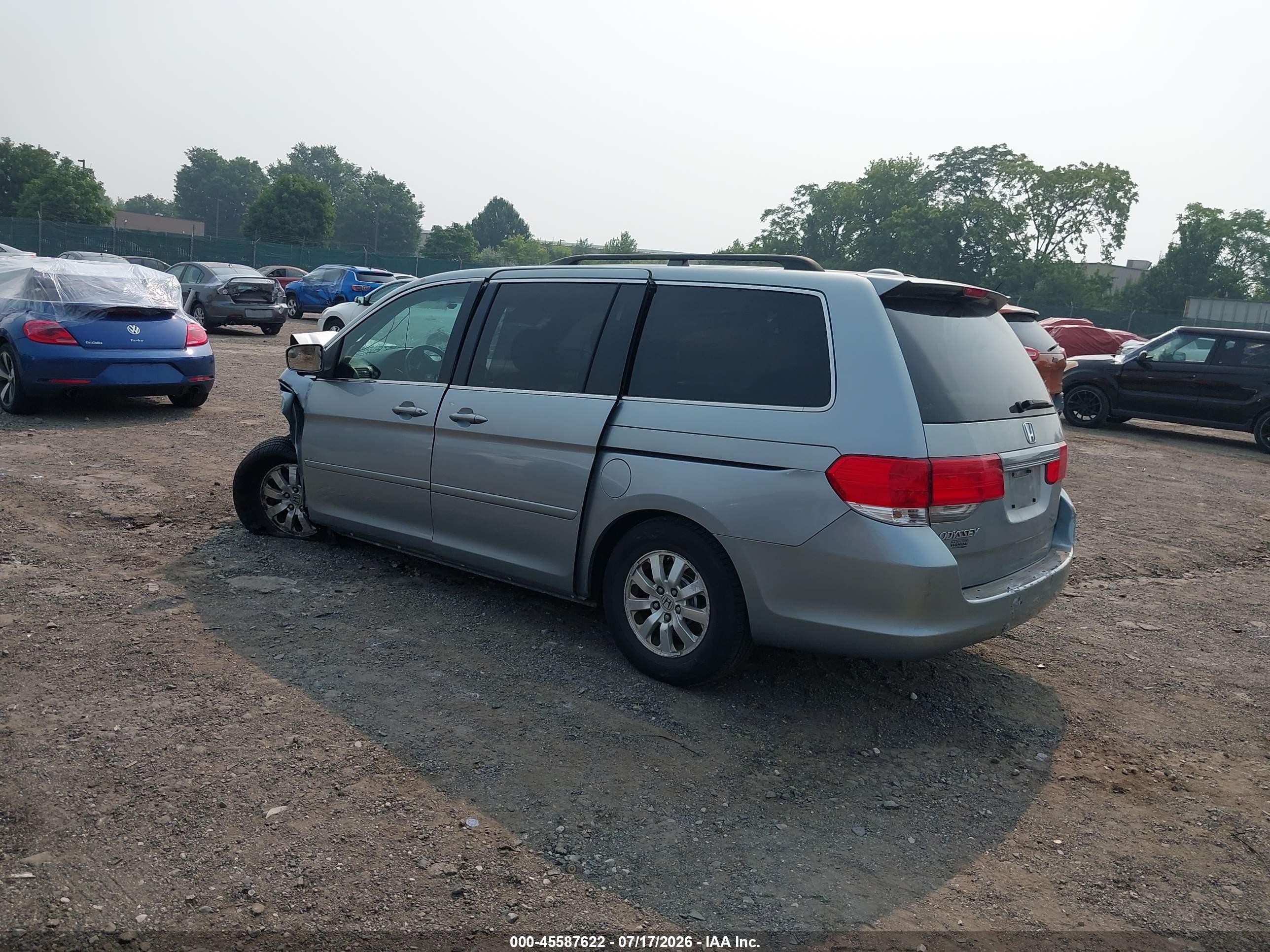 2009 Honda Odyssey Ex-l Silver vin: 5FNRL38619B042295