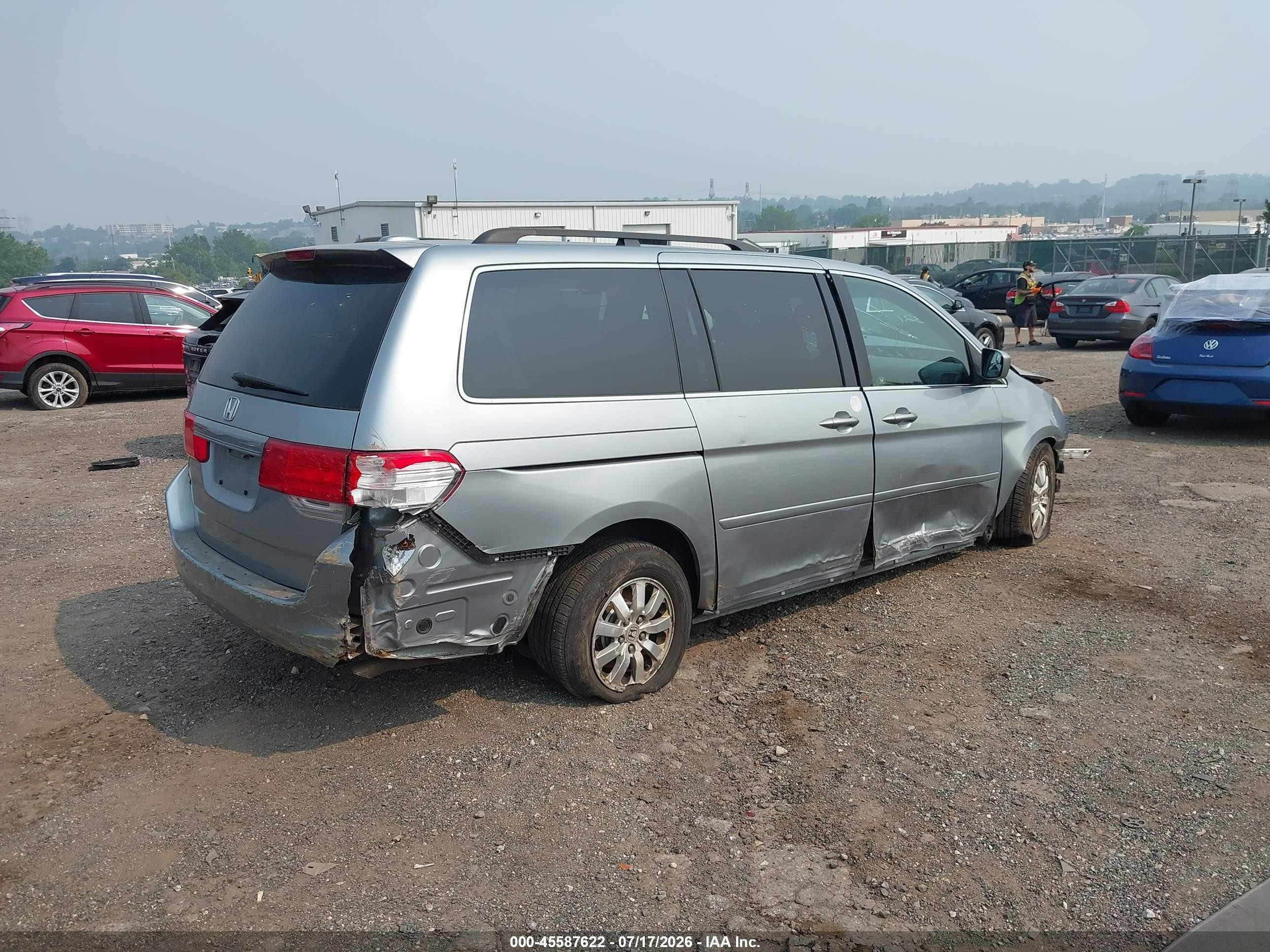 2009 Honda Odyssey Ex-l Silver vin: 5FNRL38619B042295