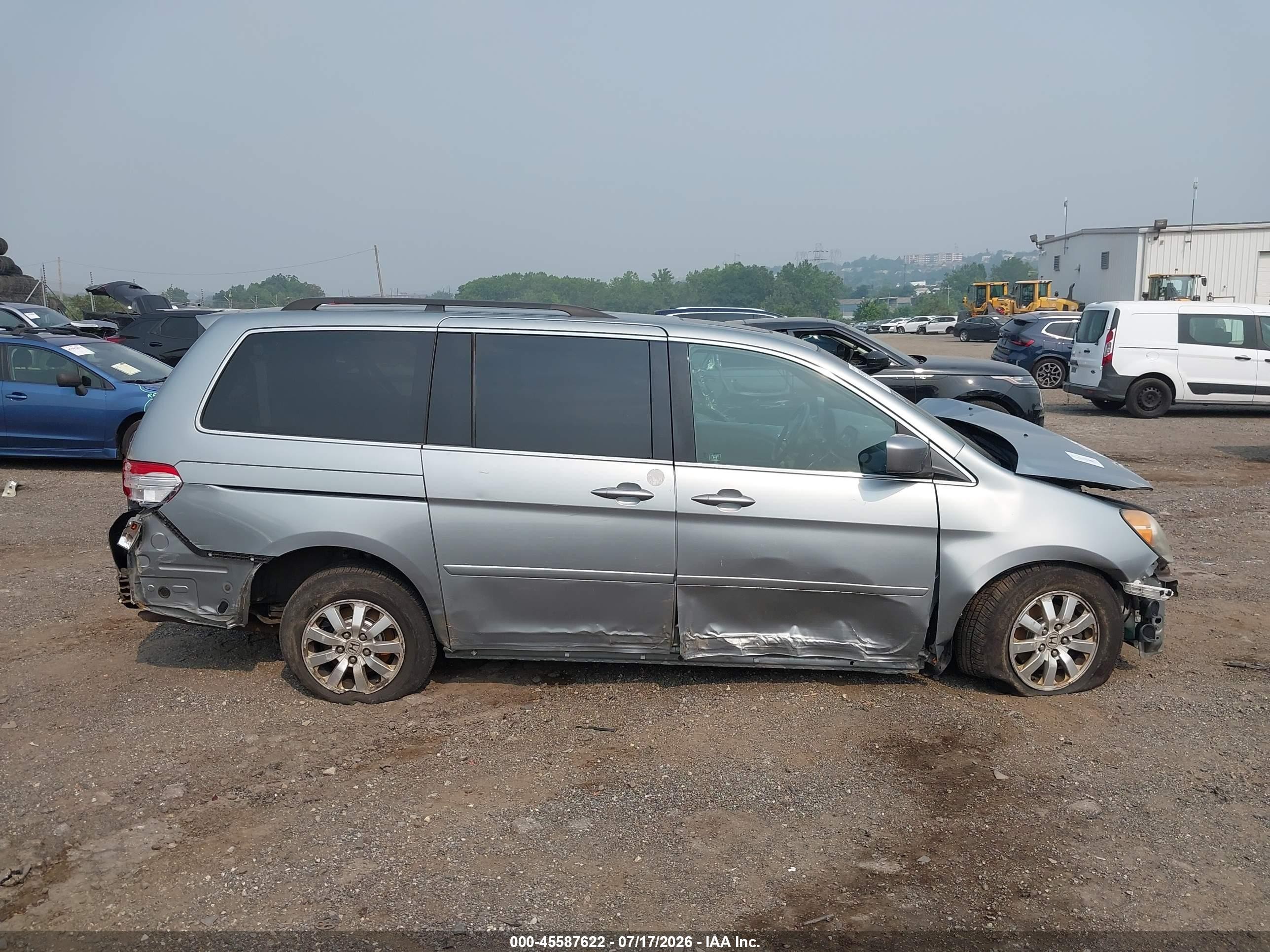 2009 Honda Odyssey Ex-l Silver vin: 5FNRL38619B042295