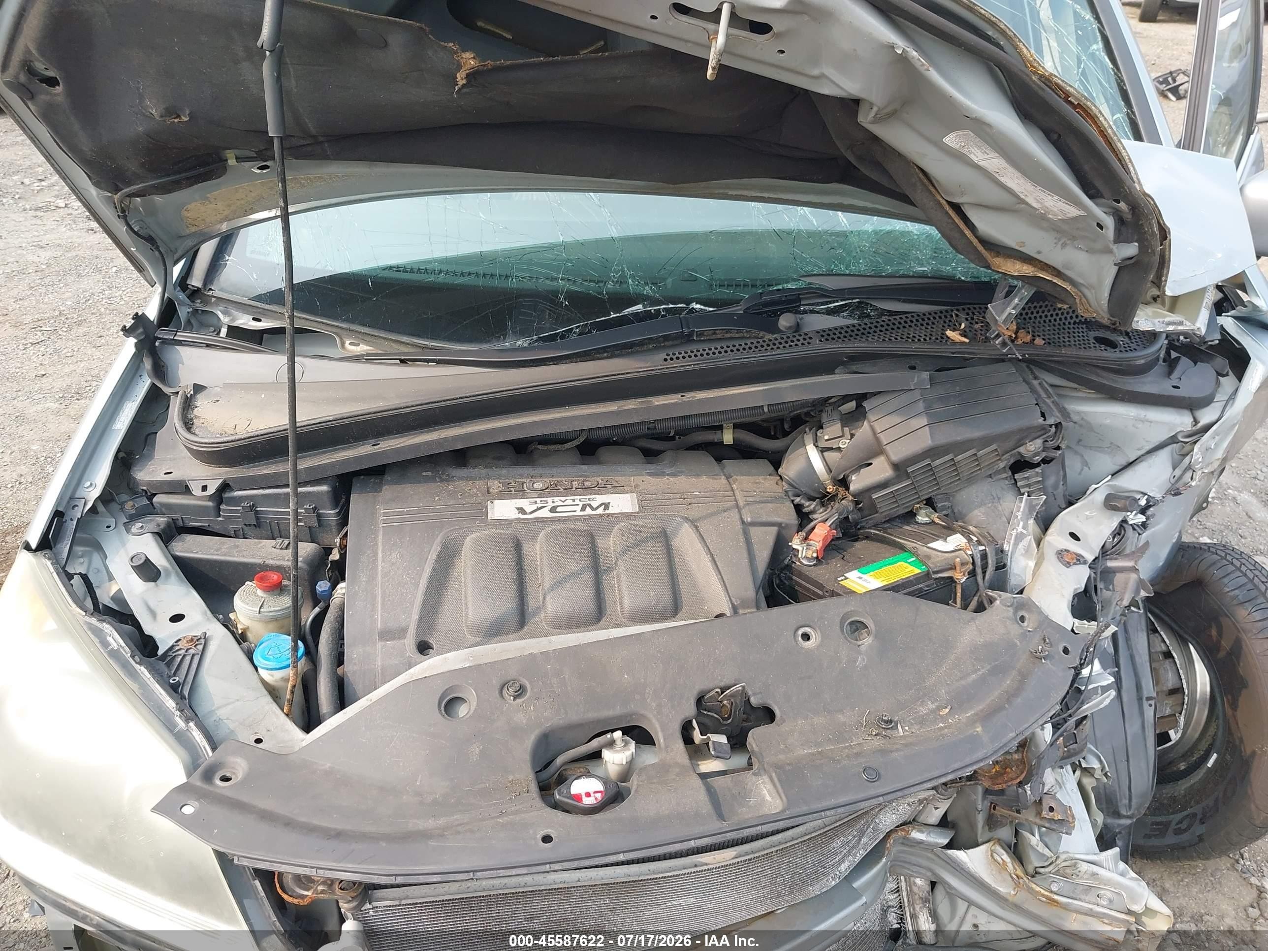 2009 Honda Odyssey Ex-l Silver vin: 5FNRL38619B042295