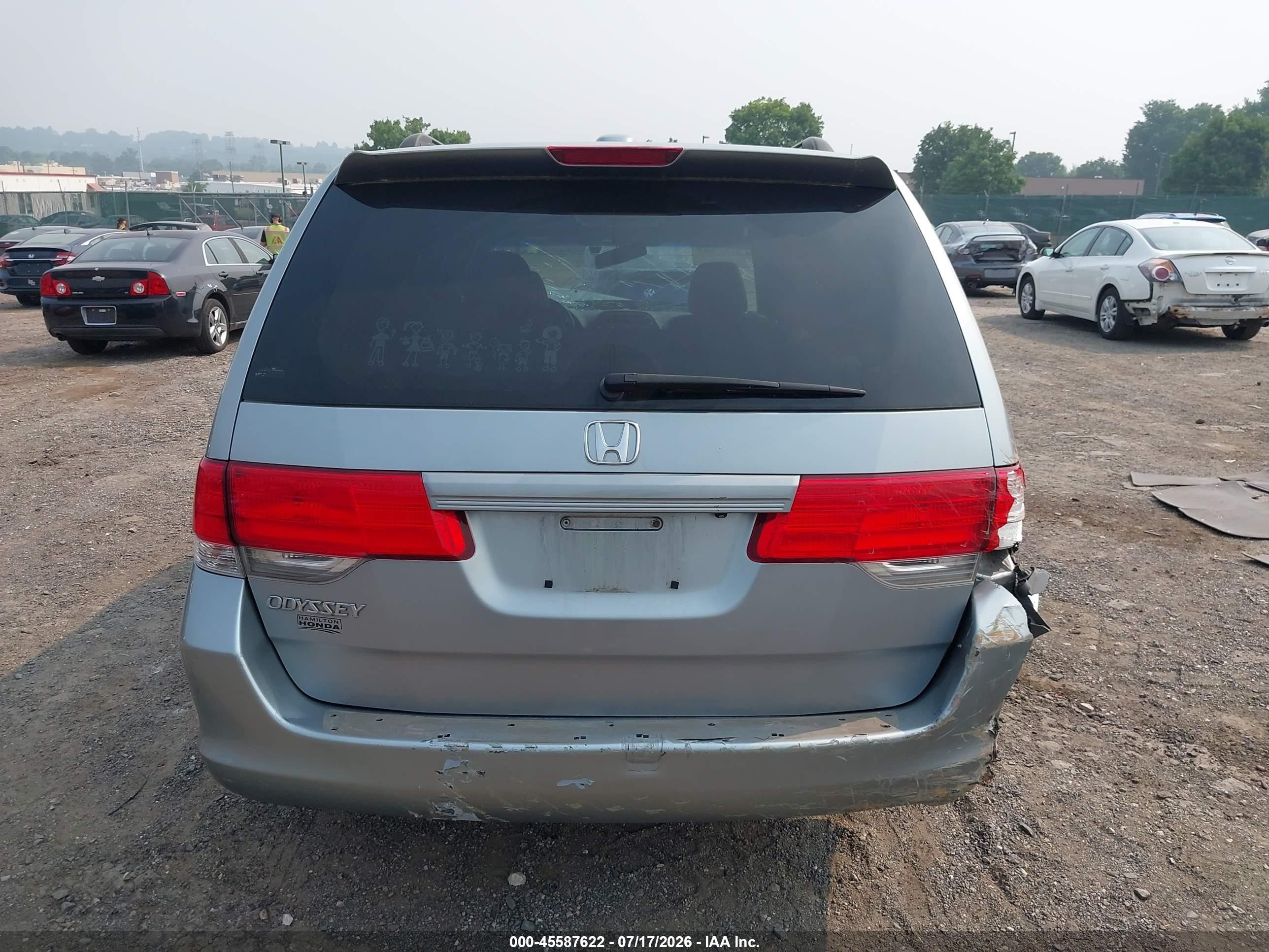 2009 Honda Odyssey Ex-l Silver vin: 5FNRL38619B042295