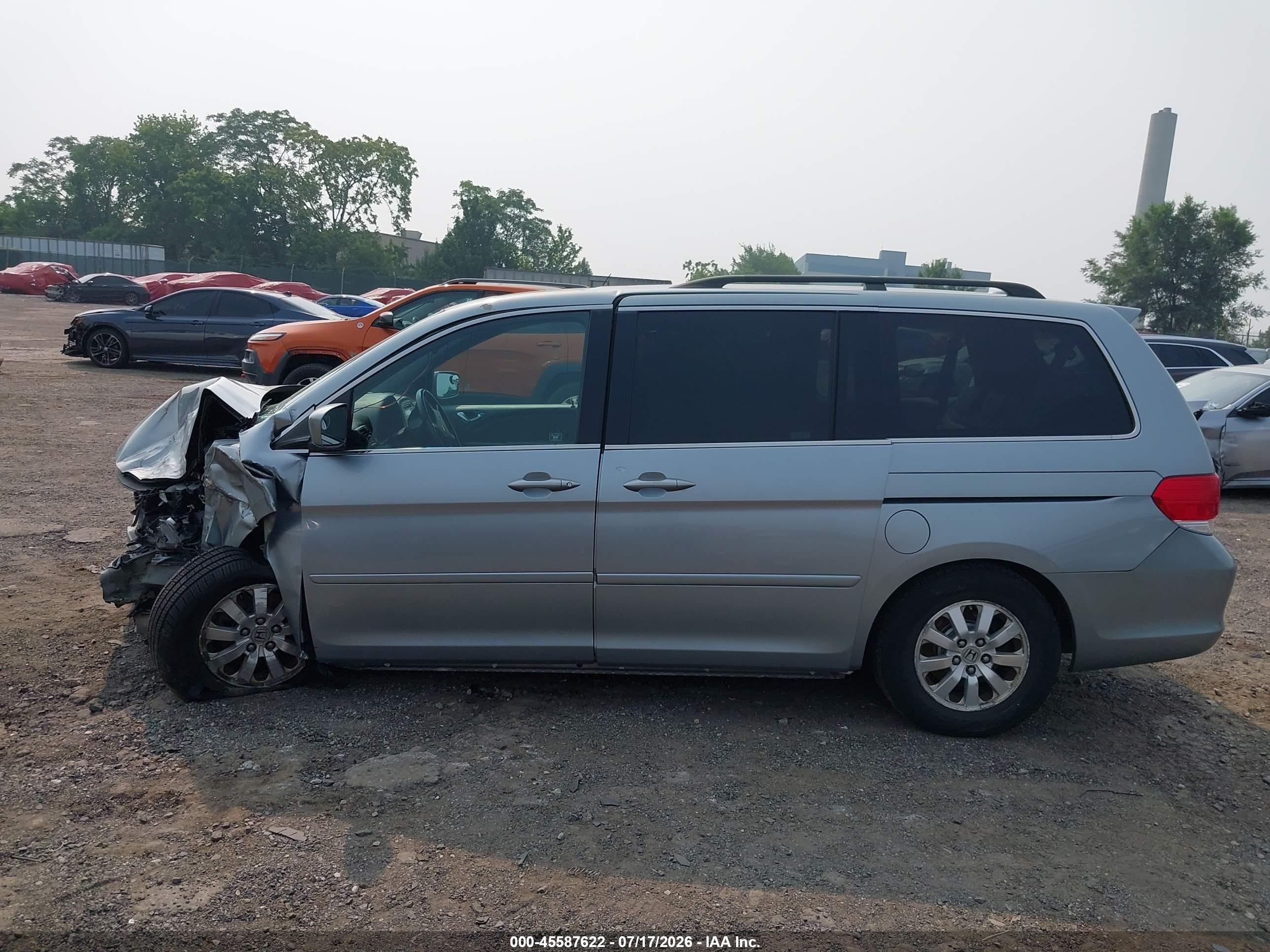 2009 Honda Odyssey Ex-l Silver vin: 5FNRL38619B042295