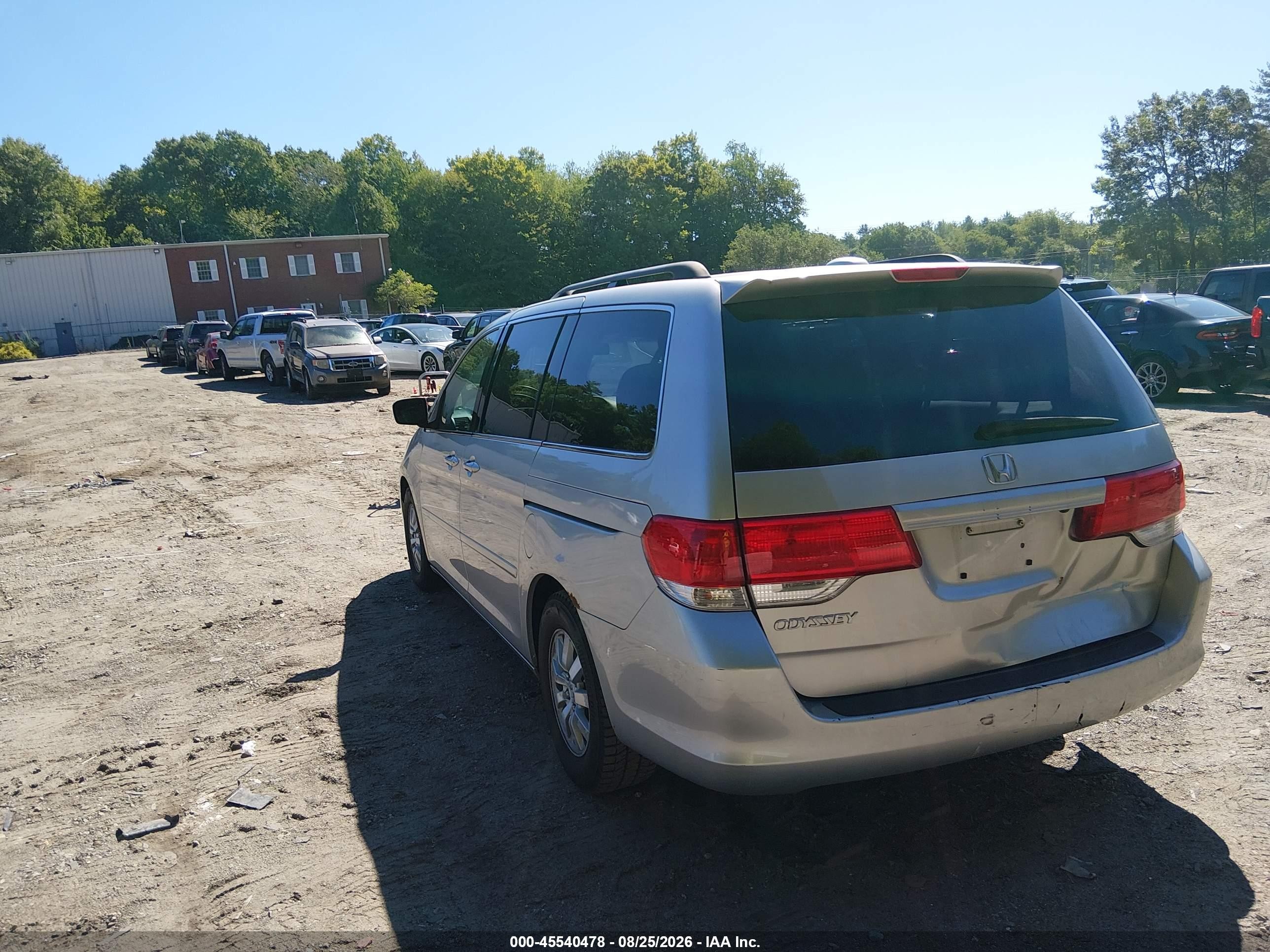 2009 Honda Odyssey Ex-l Silver vin: 5FNRL38619B046895
