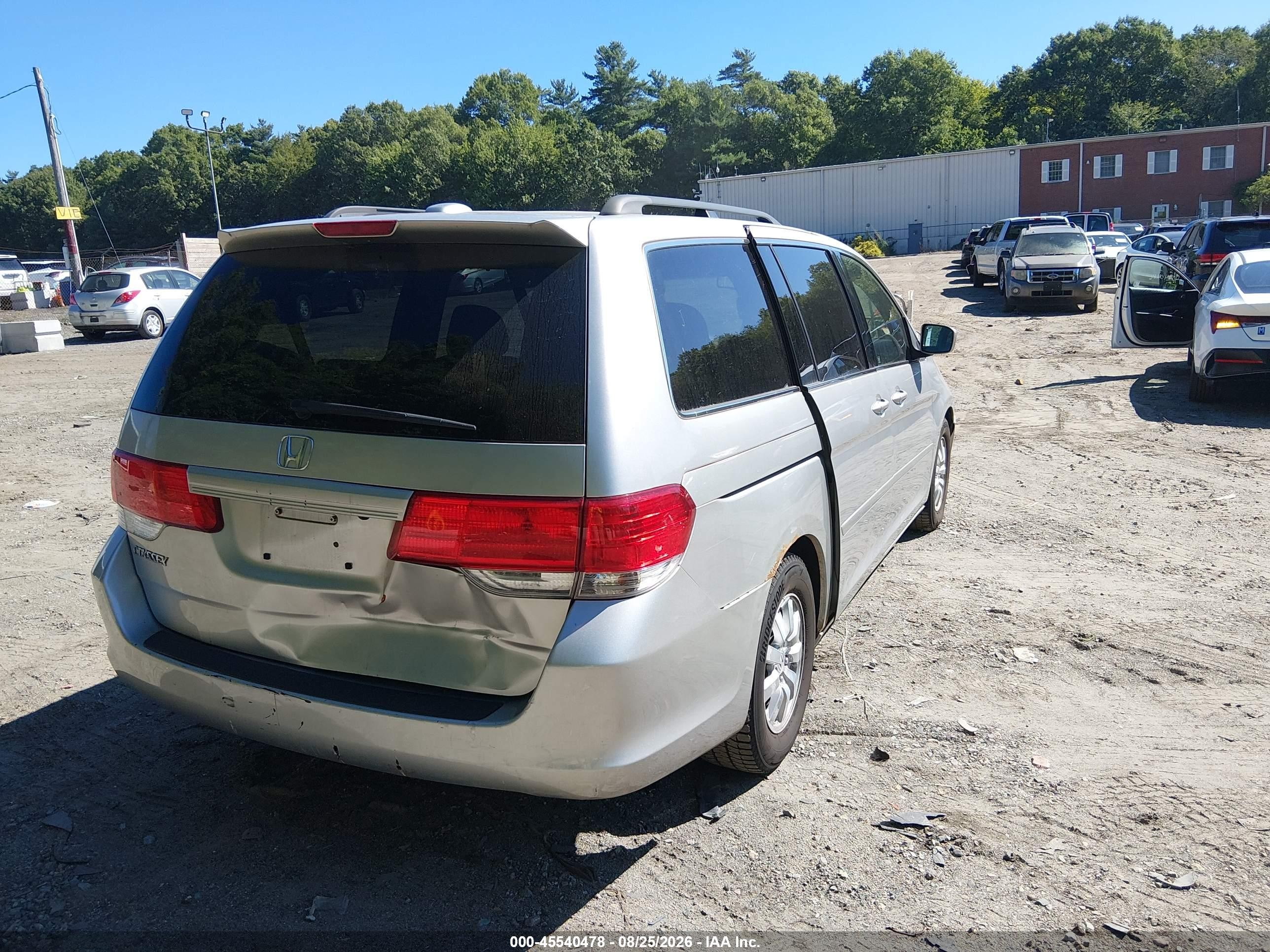 2009 Honda Odyssey Ex-l Silver vin: 5FNRL38619B046895