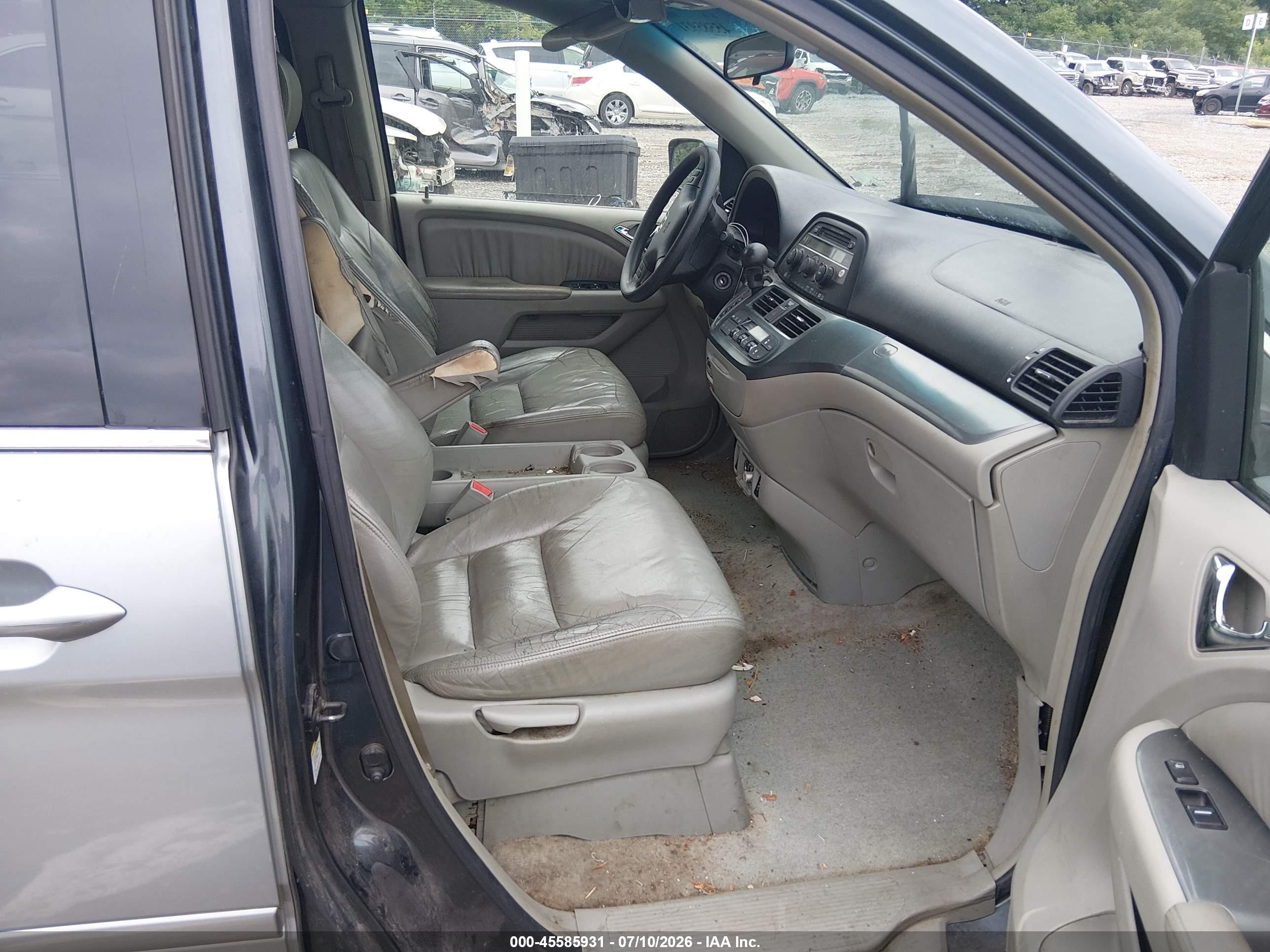 2005 Honda Odyssey Ex-l Gray vin: 5FNRL38625B407514