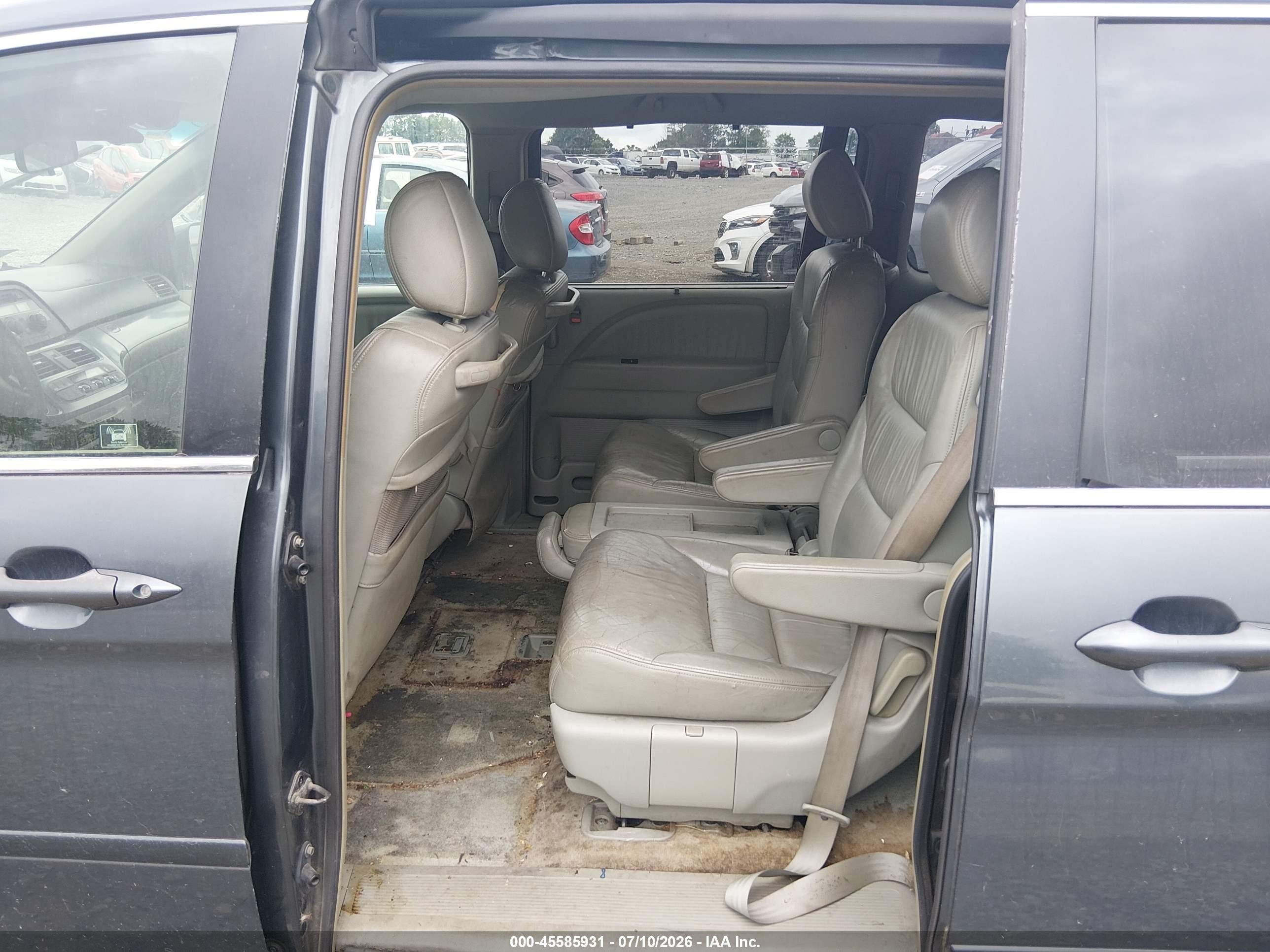 2005 Honda Odyssey Ex-l Gray vin: 5FNRL38625B407514