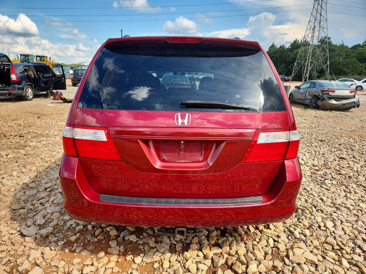 2006 Honda Odyssey Exl Red vin: 5FNRL38626B432592