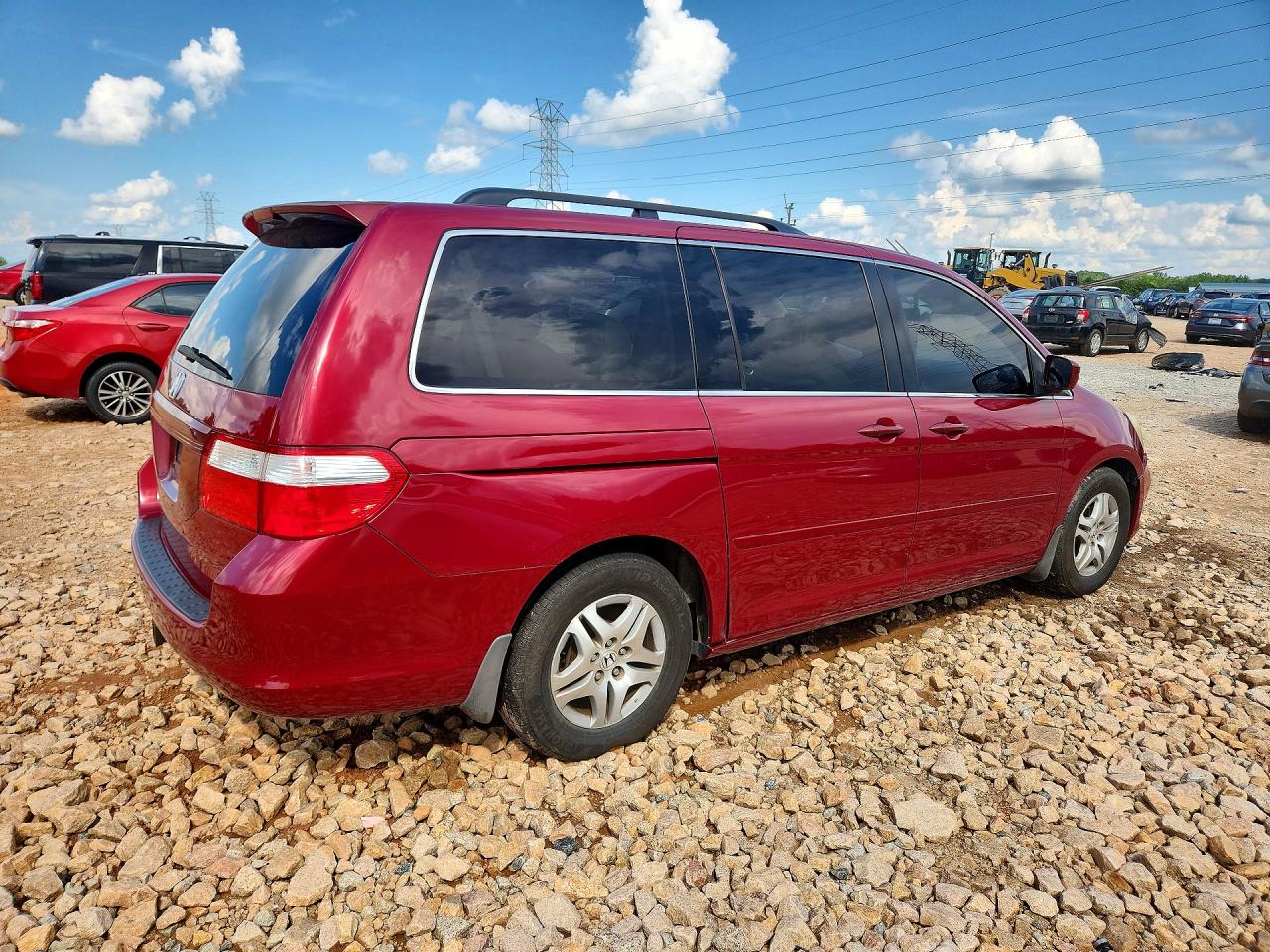 2006 Honda Odyssey Exl Red vin: 5FNRL38626B432592