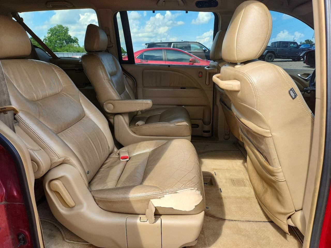 2006 Honda Odyssey Exl Red vin: 5FNRL38626B432592