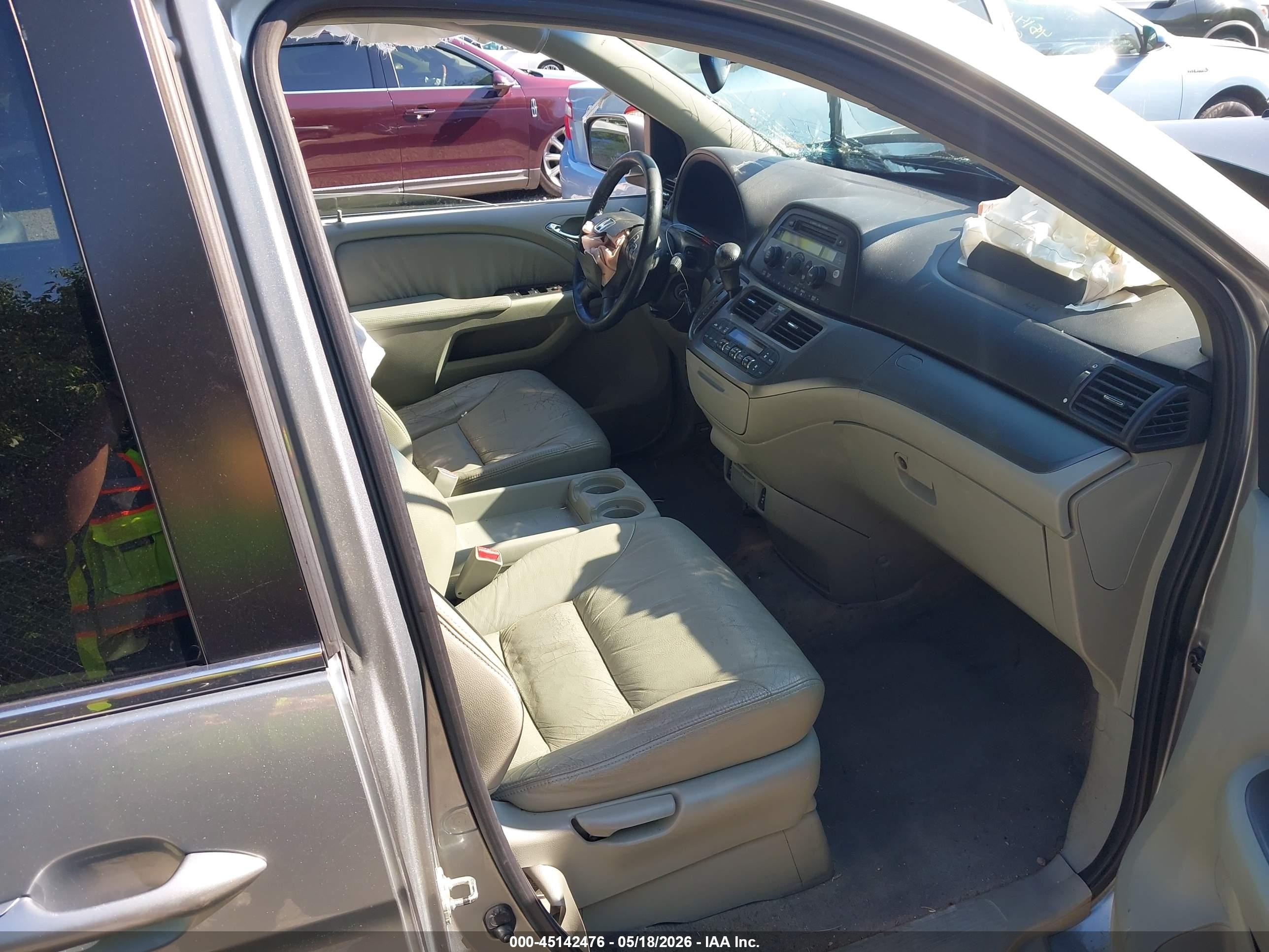2007 Honda Odyssey Ex-l Light Blue vin: 5FNRL38627B075805