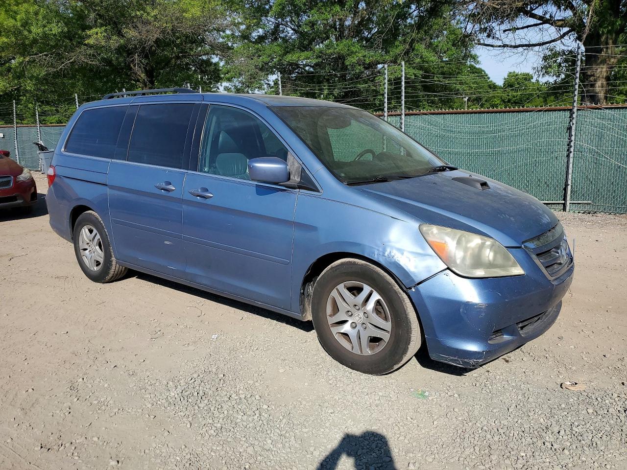 2007 Honda Odyssey Exl Синий vin: 5FNRL38627B095617