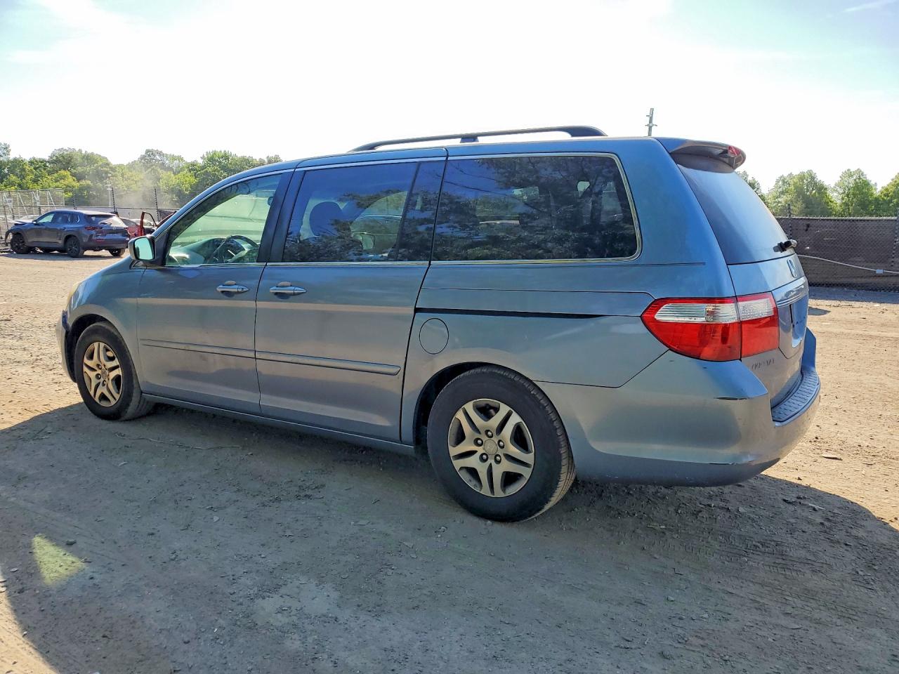 2007 Honda Odyssey Exl Синий vin: 5FNRL38627B095617
