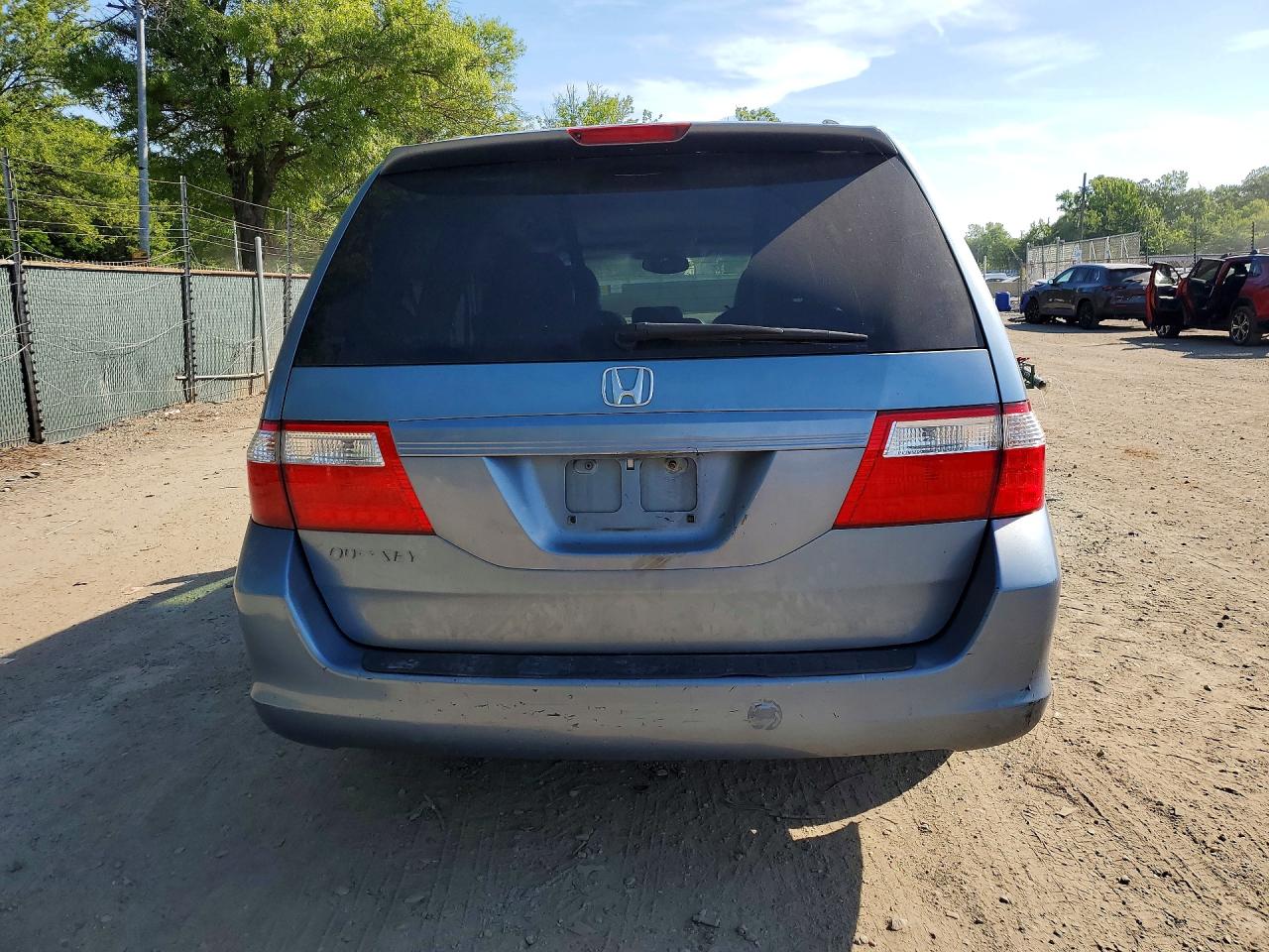 2007 Honda Odyssey Exl Синий vin: 5FNRL38627B095617