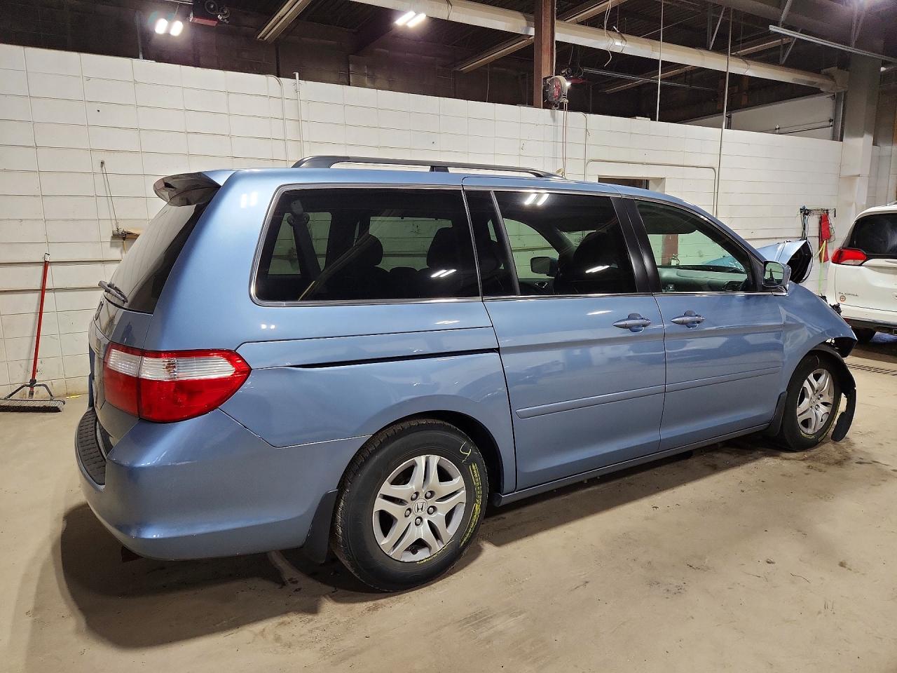 2007 Honda Odyssey Exl Blue vin: 5FNRL38627B101190