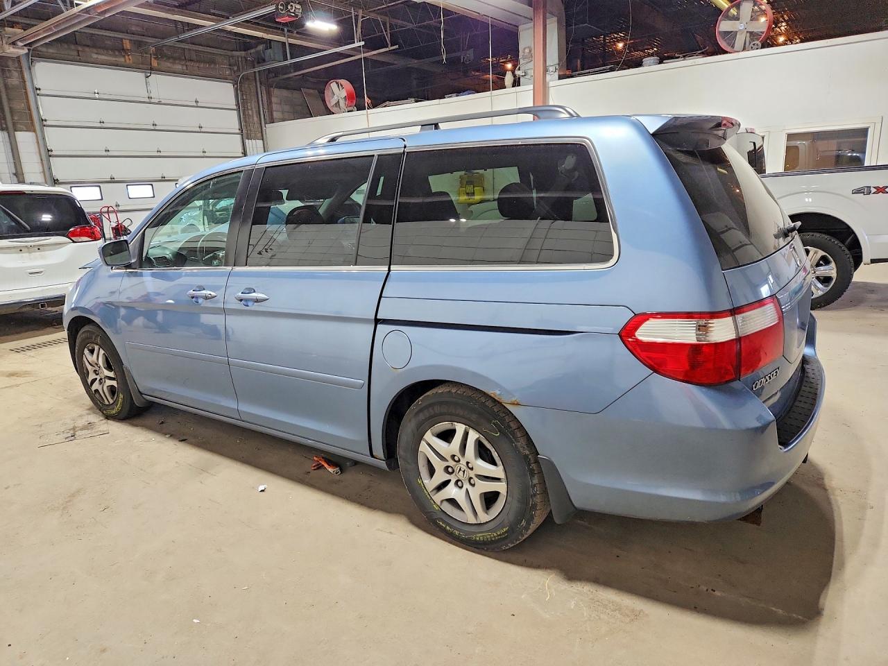 2007 Honda Odyssey Exl Blue vin: 5FNRL38627B101190