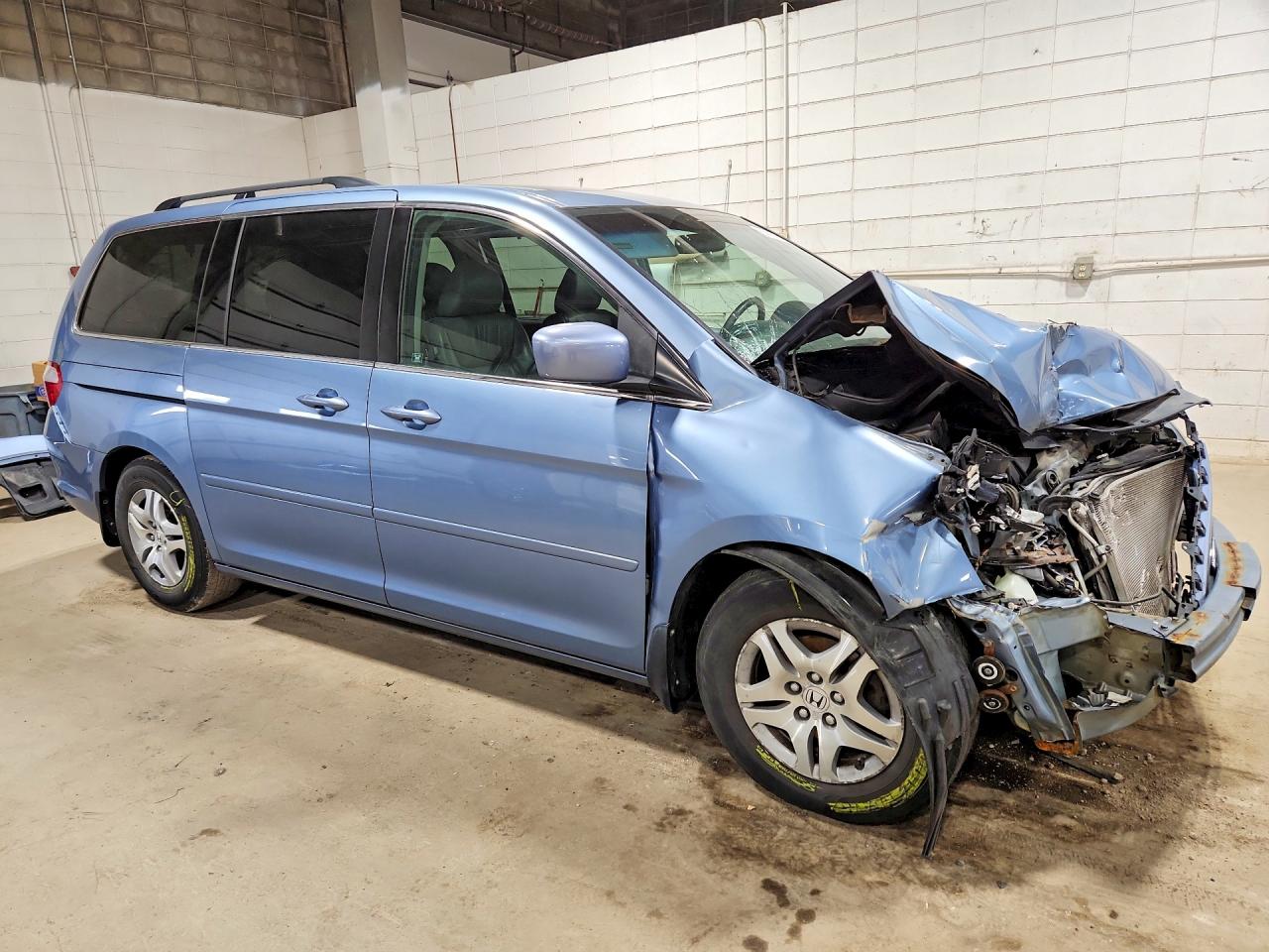 2007 Honda Odyssey Exl Blue vin: 5FNRL38627B101190