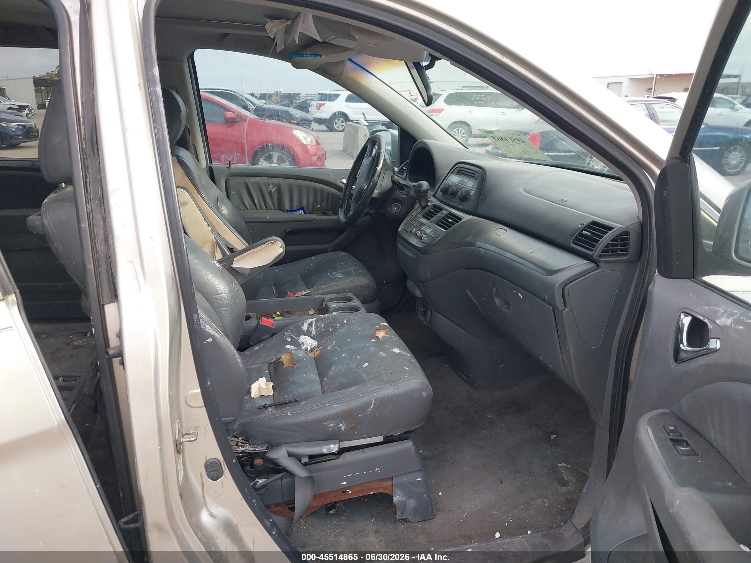 2007 Honda Odyssey Ex-l Серый vin: 5FNRL38627B455856