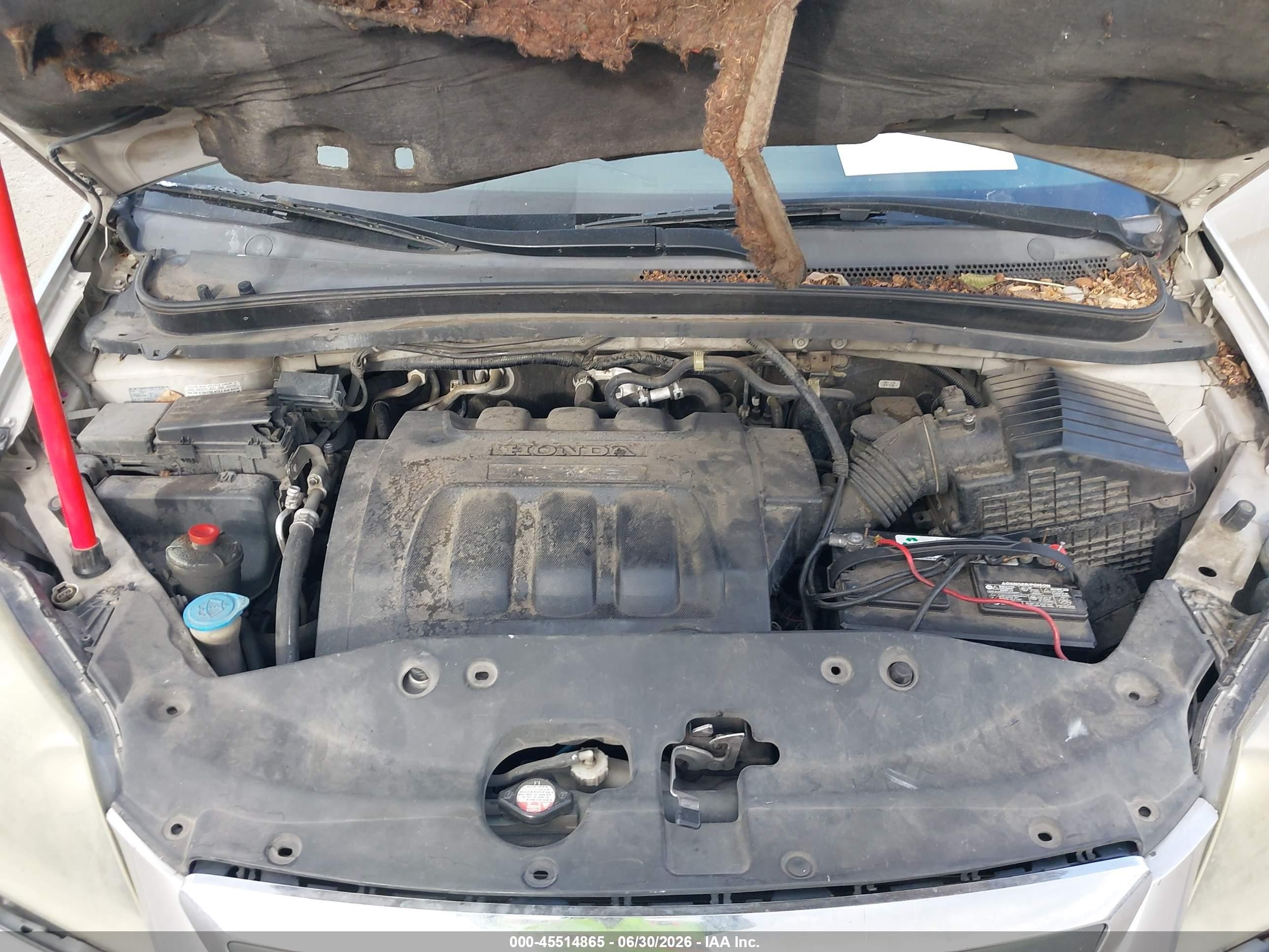 2007 Honda Odyssey Ex-l Серый vin: 5FNRL38627B455856