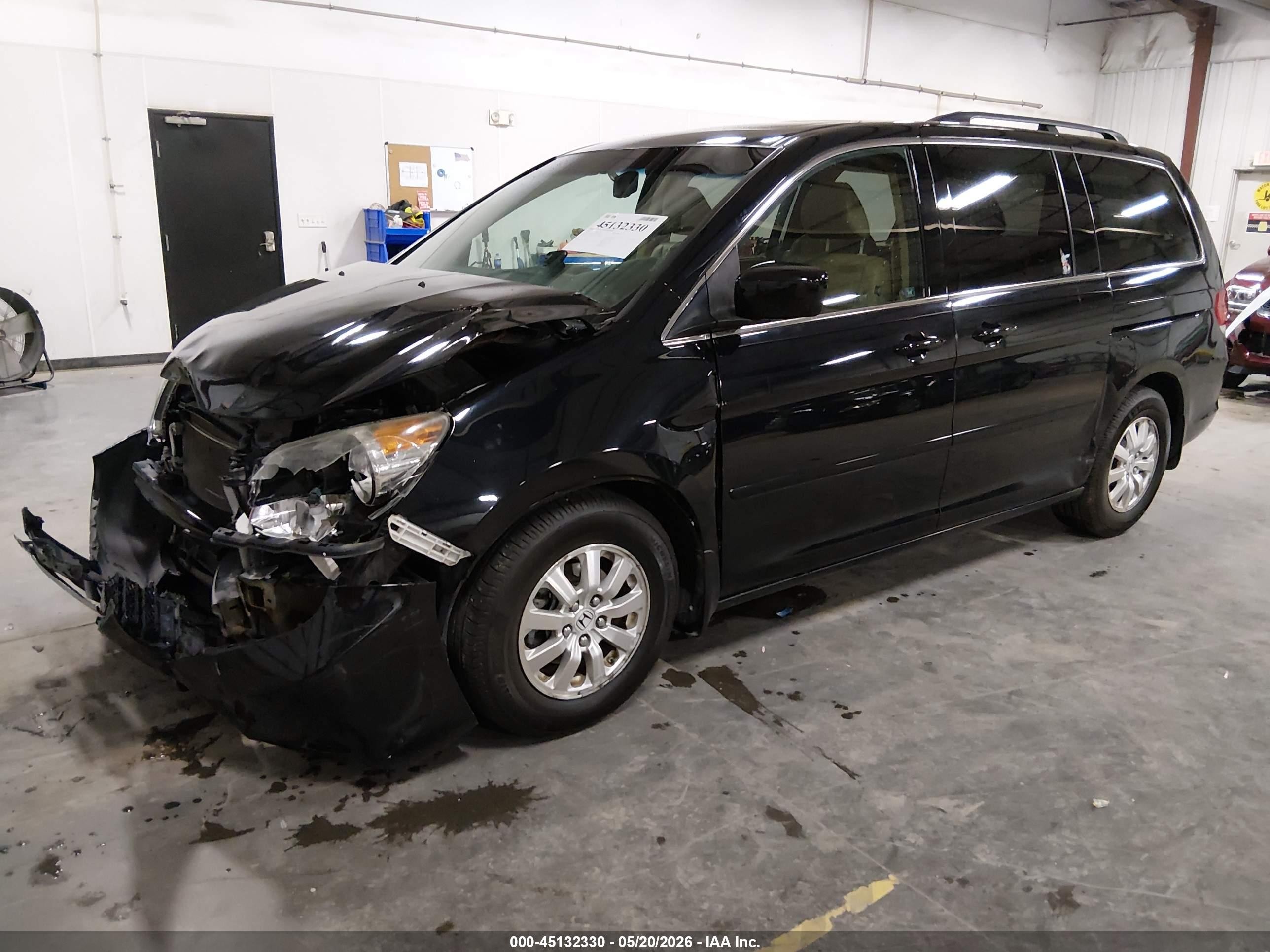 2008 Honda Odyssey Ex-l Black vin: 5FNRL38628B030266