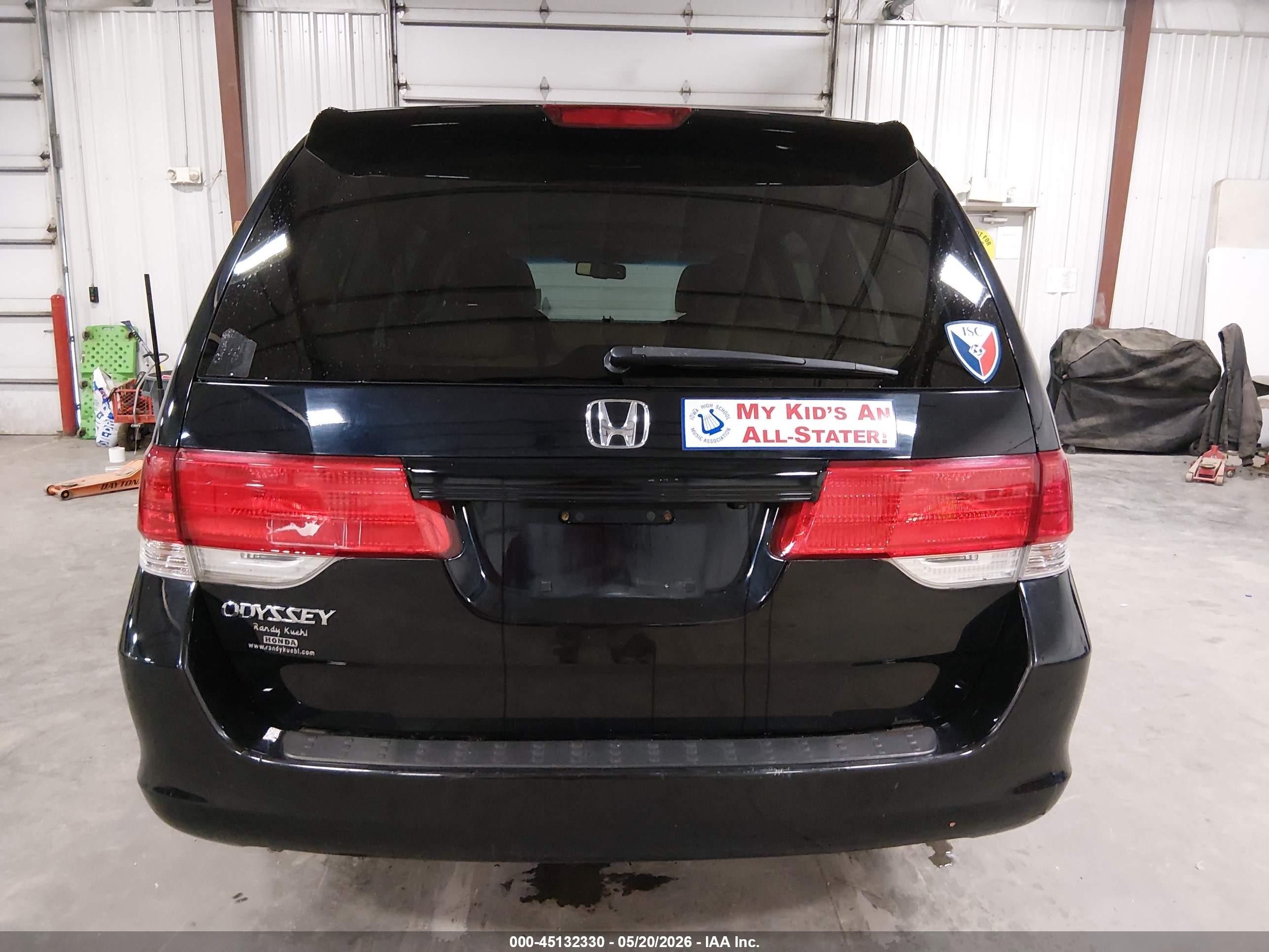 2008 Honda Odyssey Ex-l Black vin: 5FNRL38628B030266