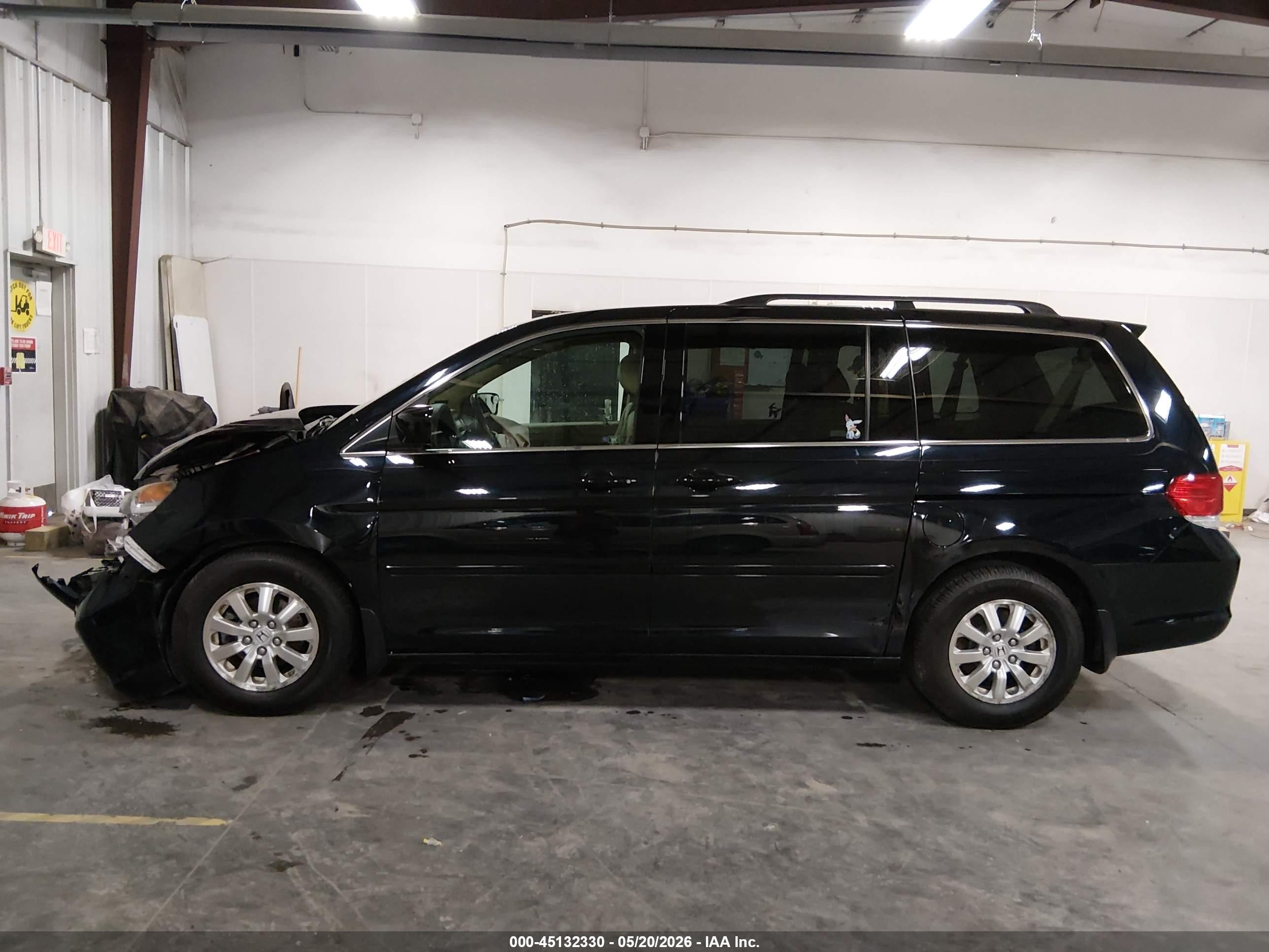 2008 Honda Odyssey Ex-l Black vin: 5FNRL38628B030266