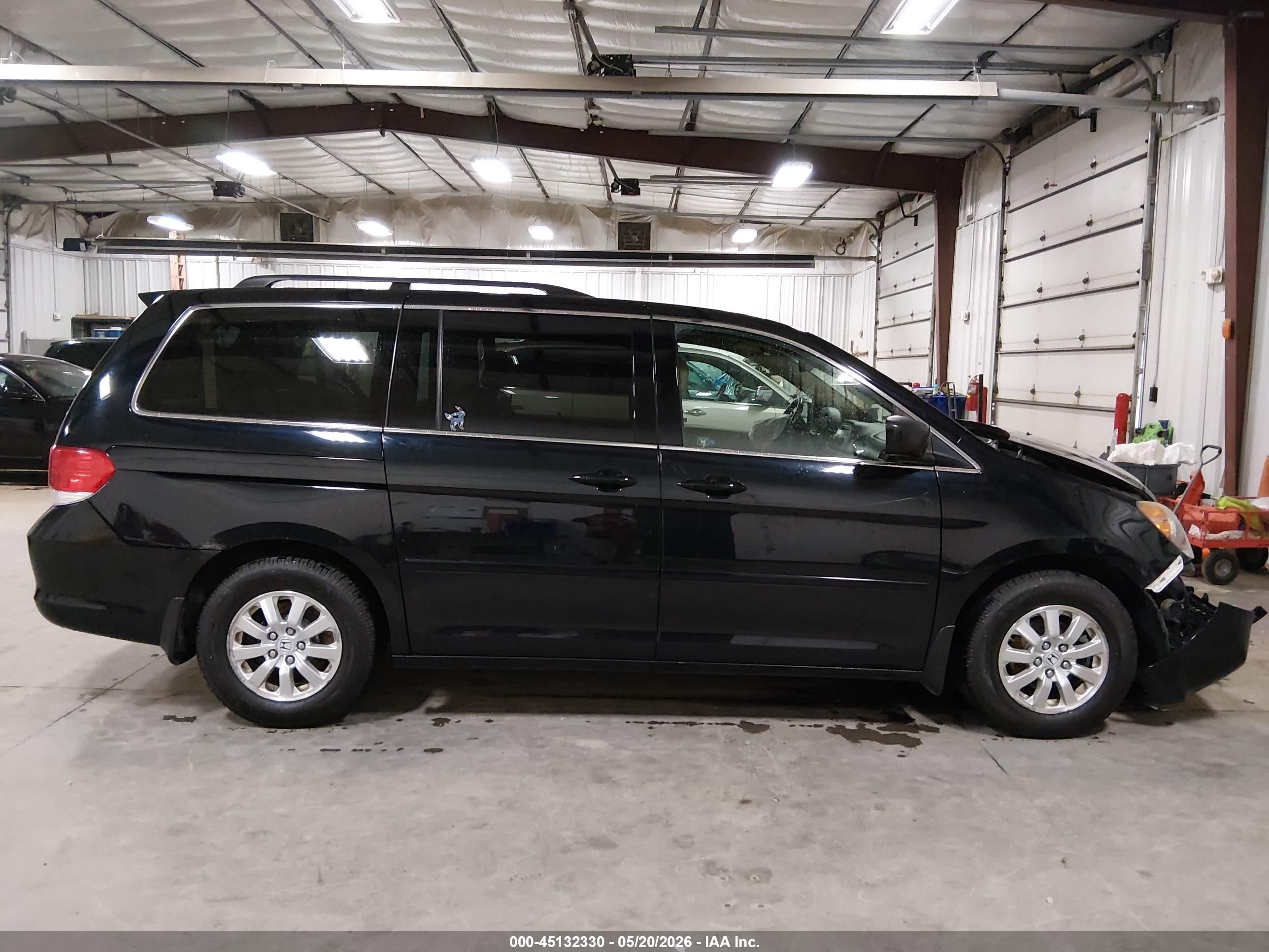2008 Honda Odyssey Ex-l Black vin: 5FNRL38628B030266