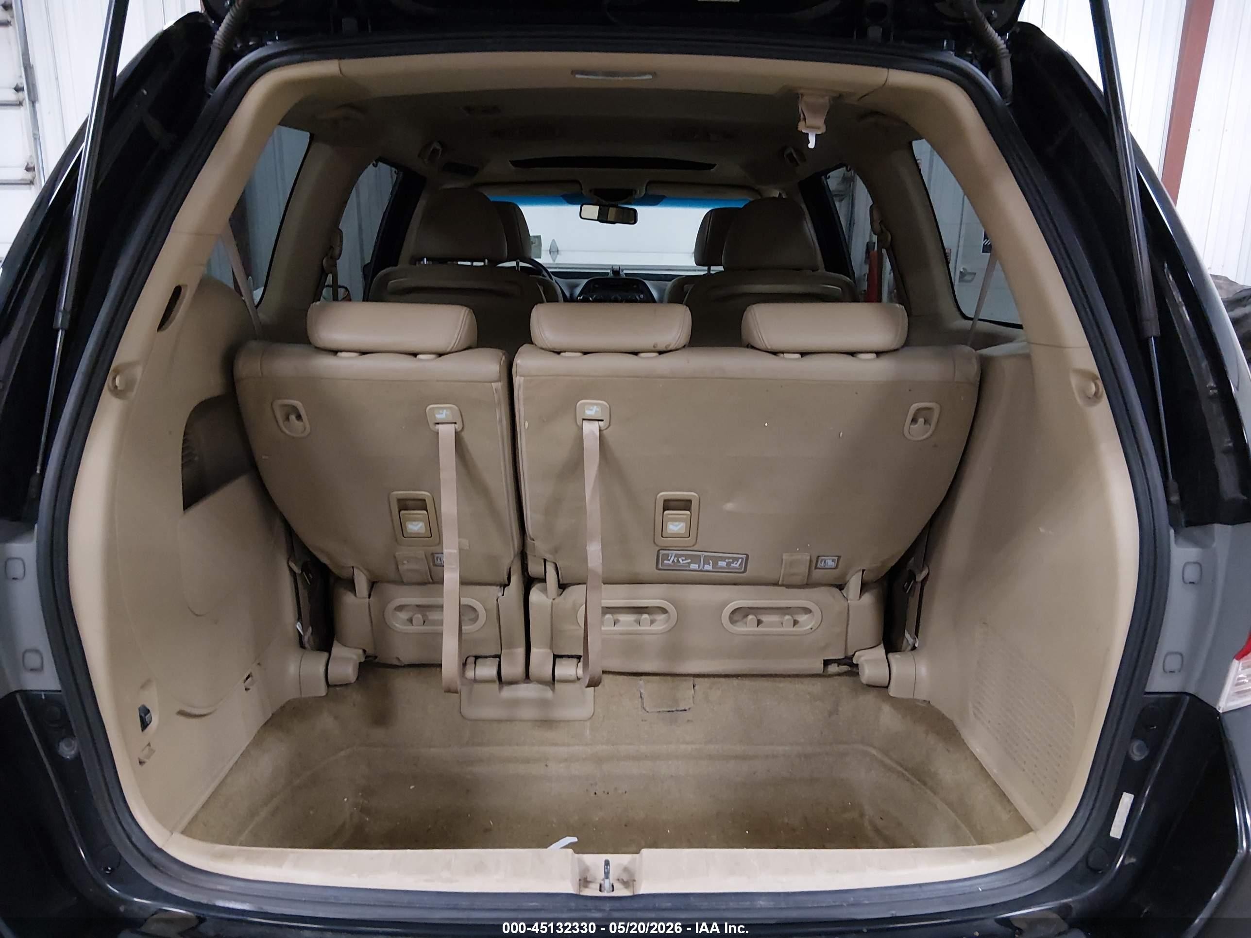 2008 Honda Odyssey Ex-l Black vin: 5FNRL38628B030266