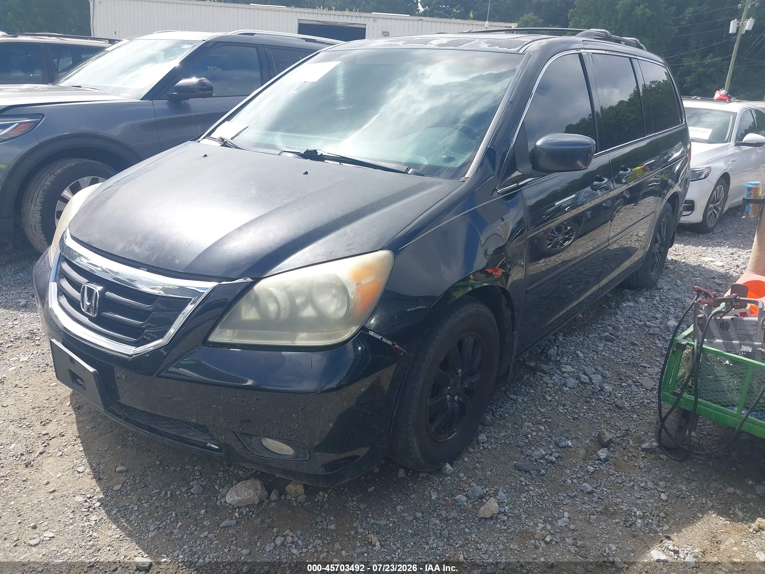 2008 Honda Odyssey Ex-l Черный vin: 5FNRL38628B030459
