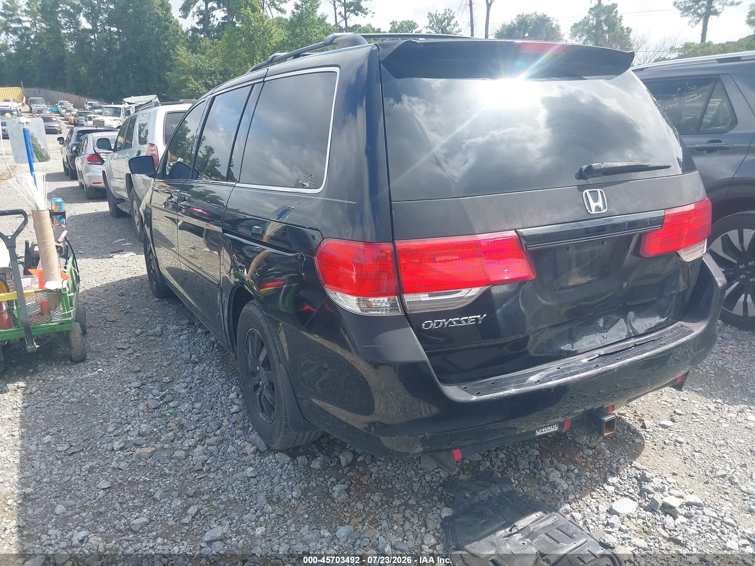 2008 Honda Odyssey Ex-l Черный vin: 5FNRL38628B030459