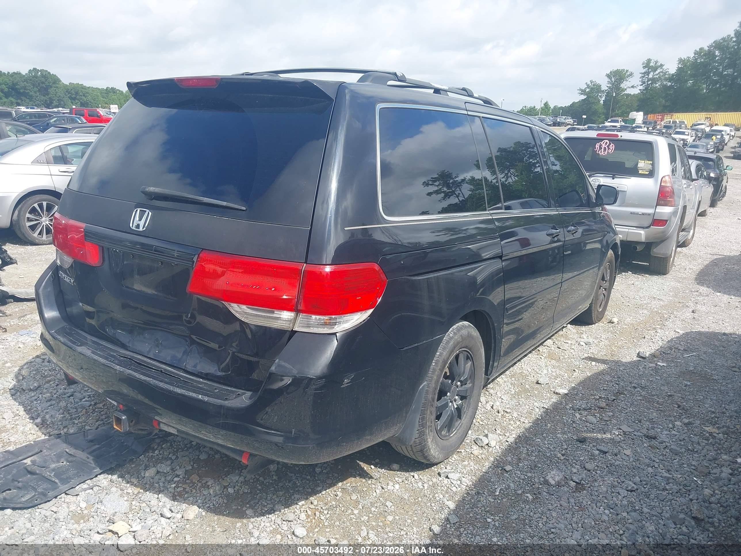 2008 Honda Odyssey Ex-l Черный vin: 5FNRL38628B030459