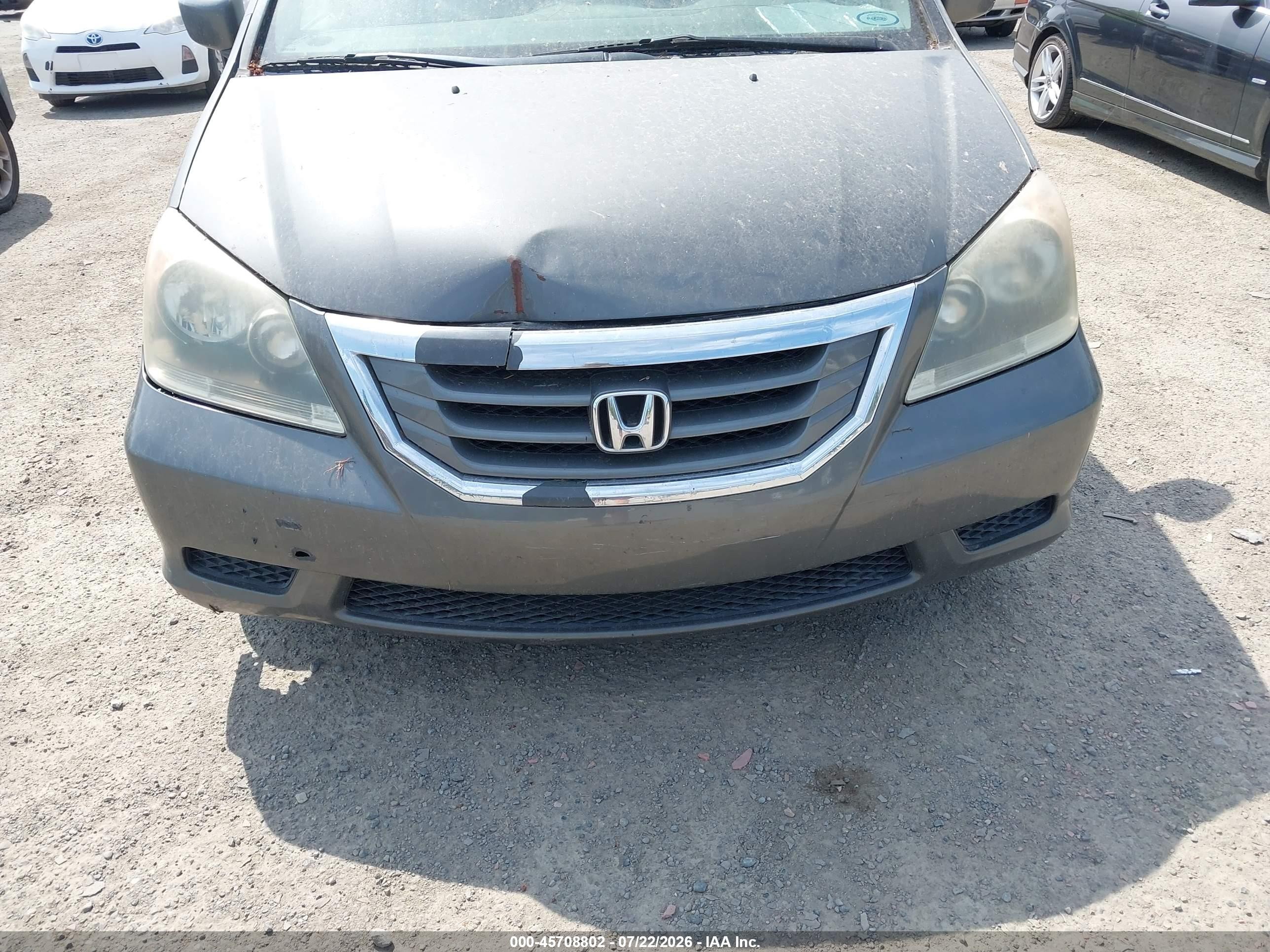 2008 Honda Odyssey Ex-l Gray vin: 5FNRL38628B077801