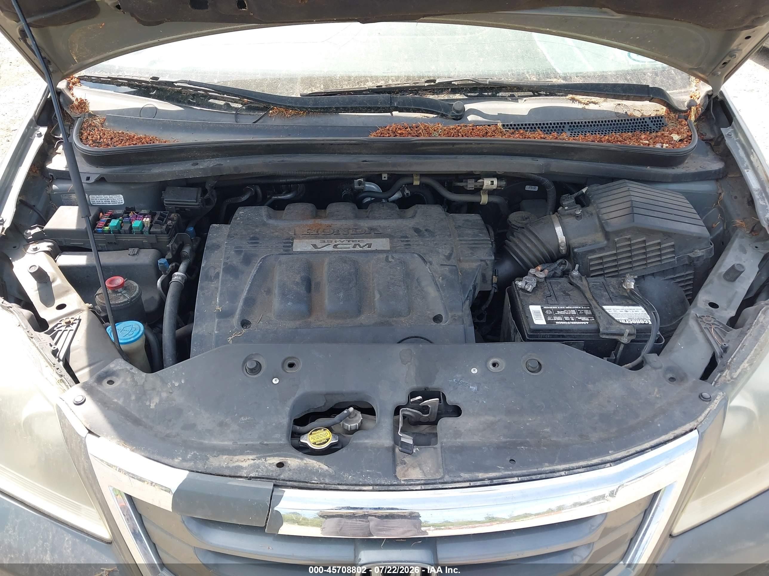 2008 Honda Odyssey Ex-l Gray vin: 5FNRL38628B077801