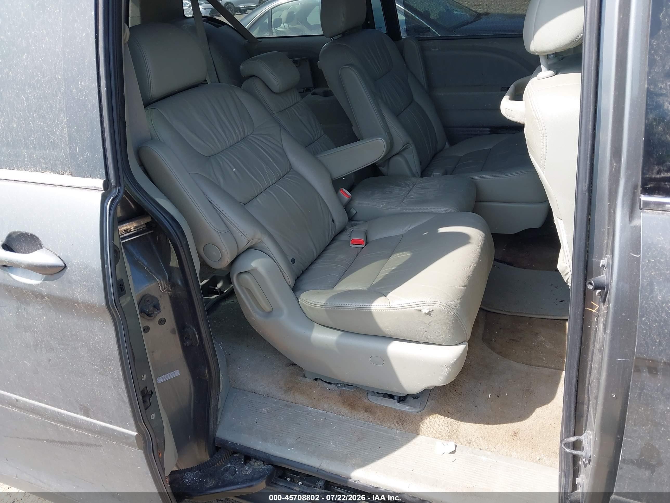2008 Honda Odyssey Ex-l Gray vin: 5FNRL38628B077801