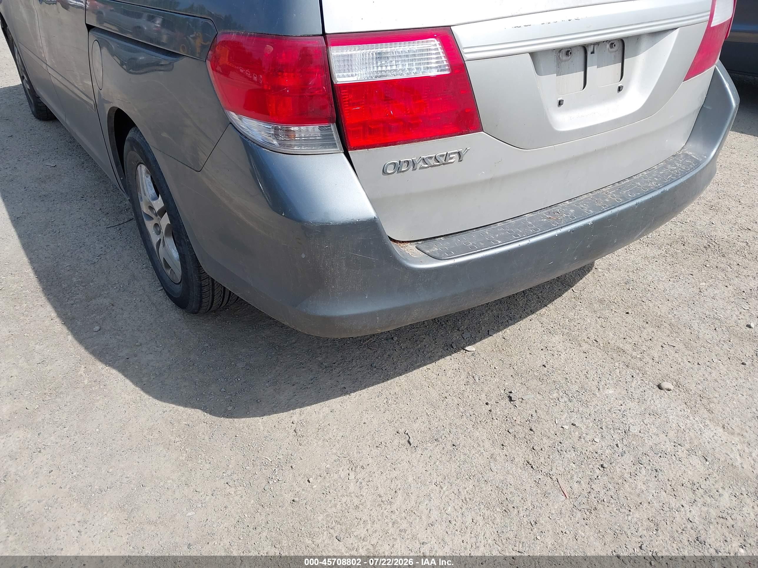 2008 Honda Odyssey Ex-l Gray vin: 5FNRL38628B077801