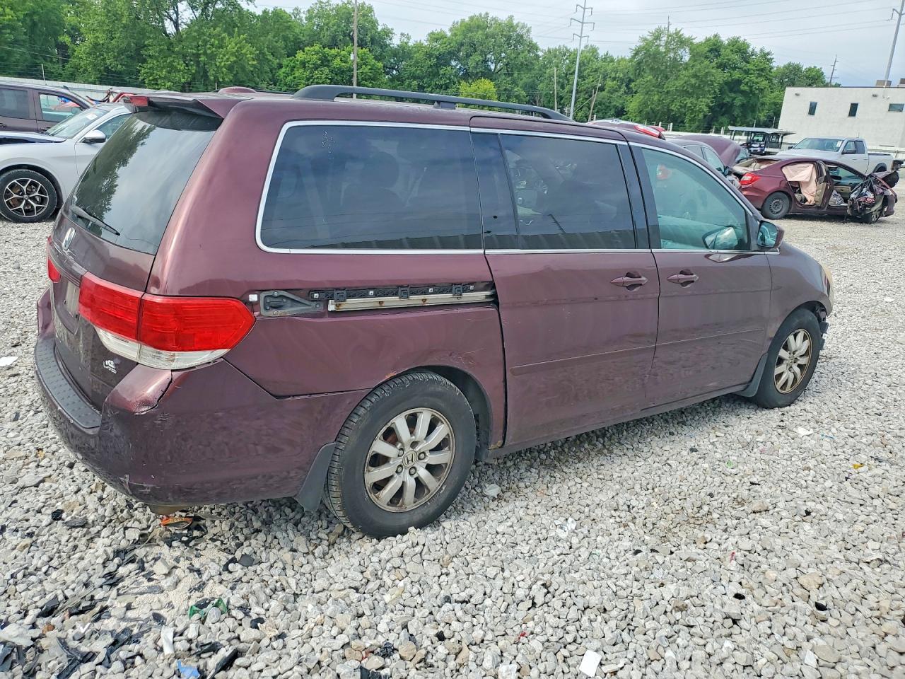 2008 Honda Odyssey Exl Burgundy vin: 5FNRL38628B400230