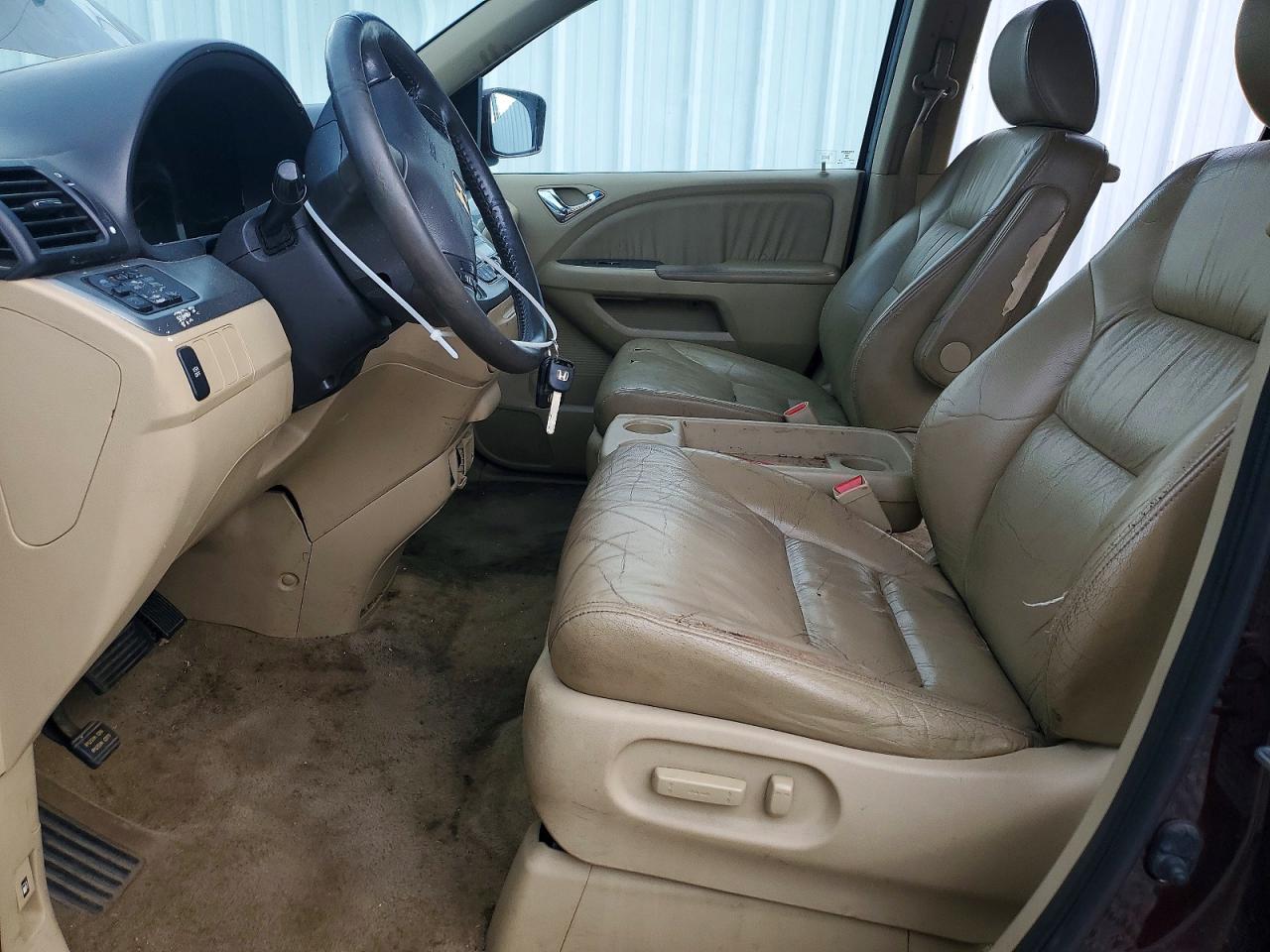 2008 Honda Odyssey Exl Burgundy vin: 5FNRL38628B400230