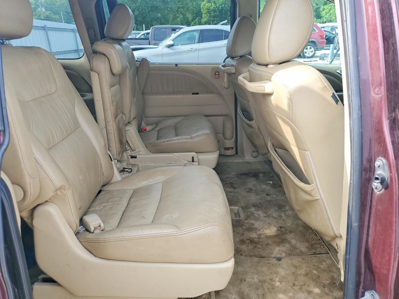 2008 Honda Odyssey Exl Burgundy vin: 5FNRL38628B400230