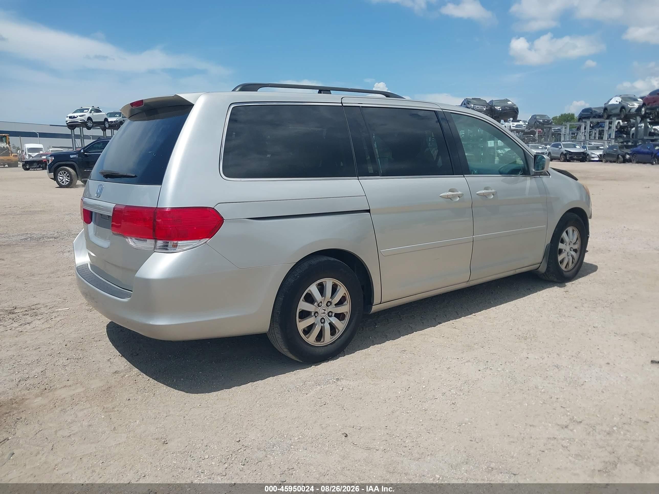 2008 Honda Odyssey Ex-l Silver vin: 5FNRL38628B403774