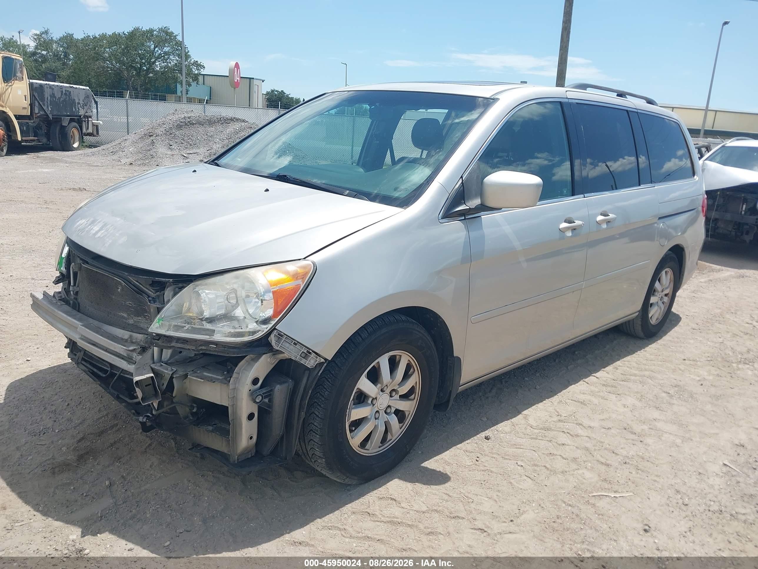 2008 Honda Odyssey Ex-l Silver vin: 5FNRL38628B403774