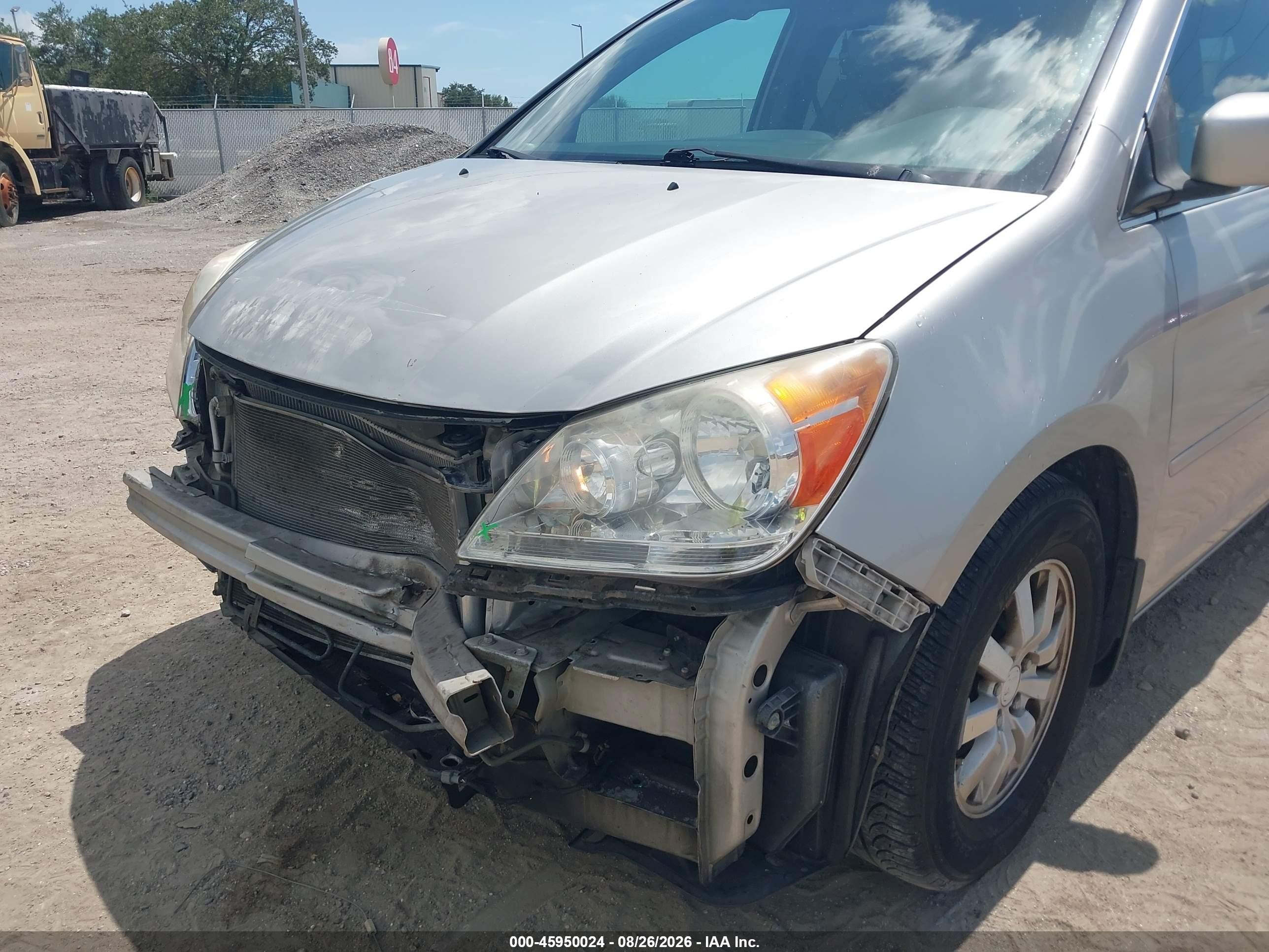 2008 Honda Odyssey Ex-l Silver vin: 5FNRL38628B403774
