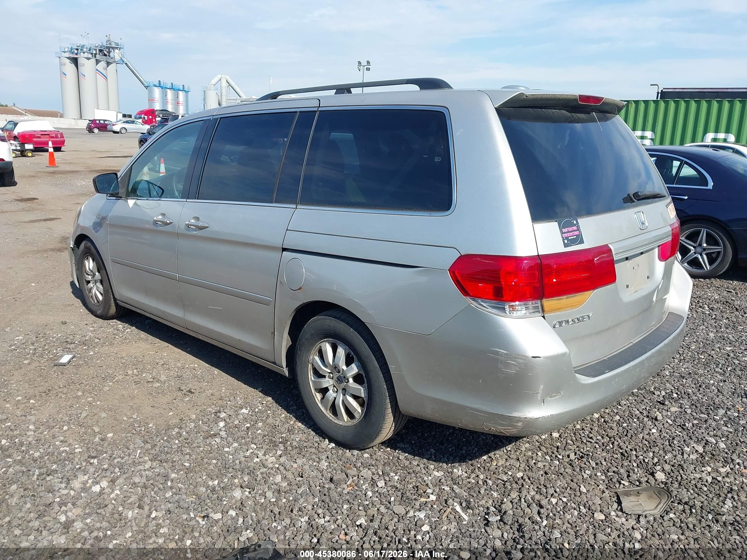 2008 Honda Odyssey Ex-l Silver vin: 5FNRL38628B409350