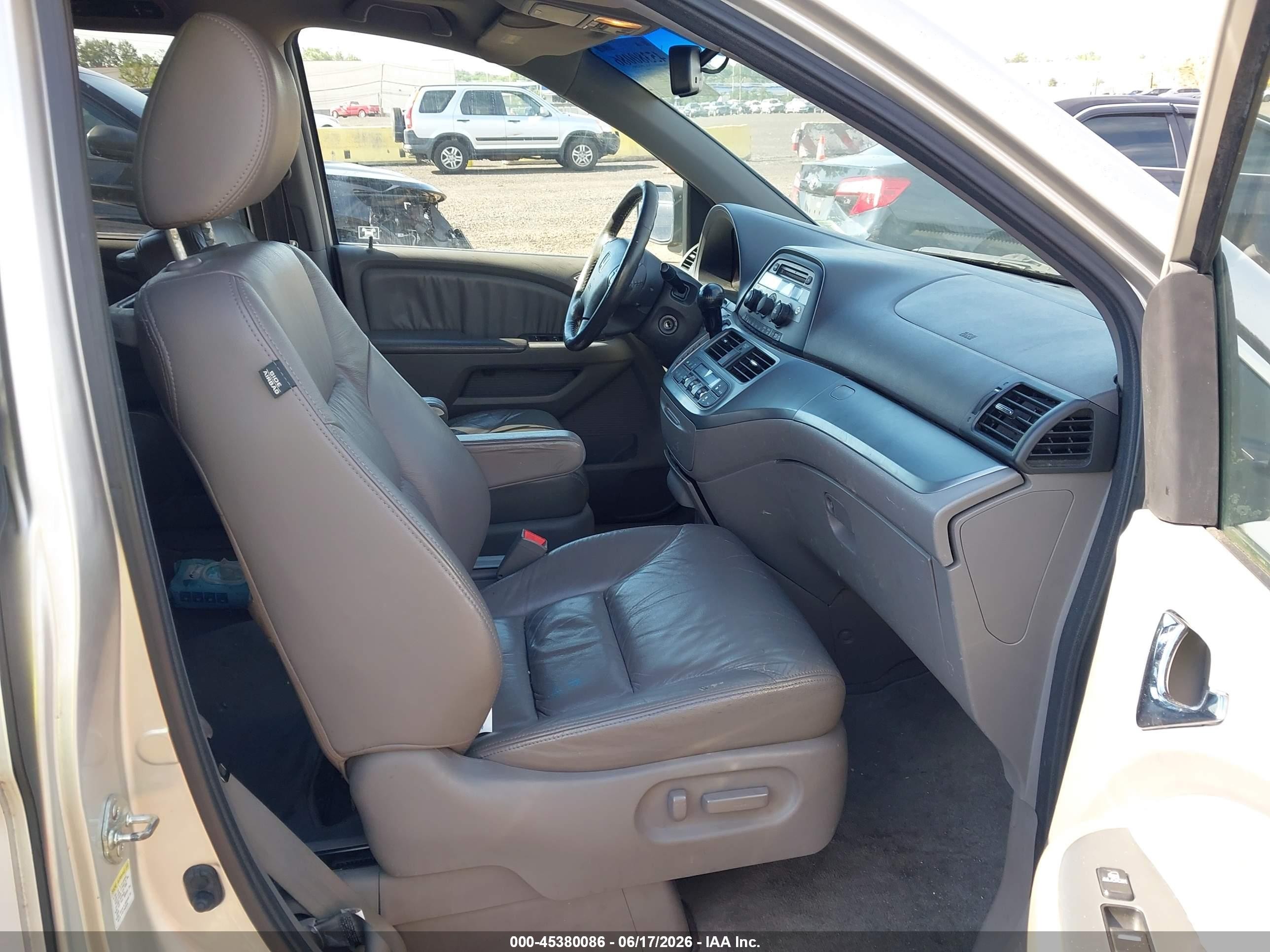 2008 Honda Odyssey Ex-l Silver vin: 5FNRL38628B409350