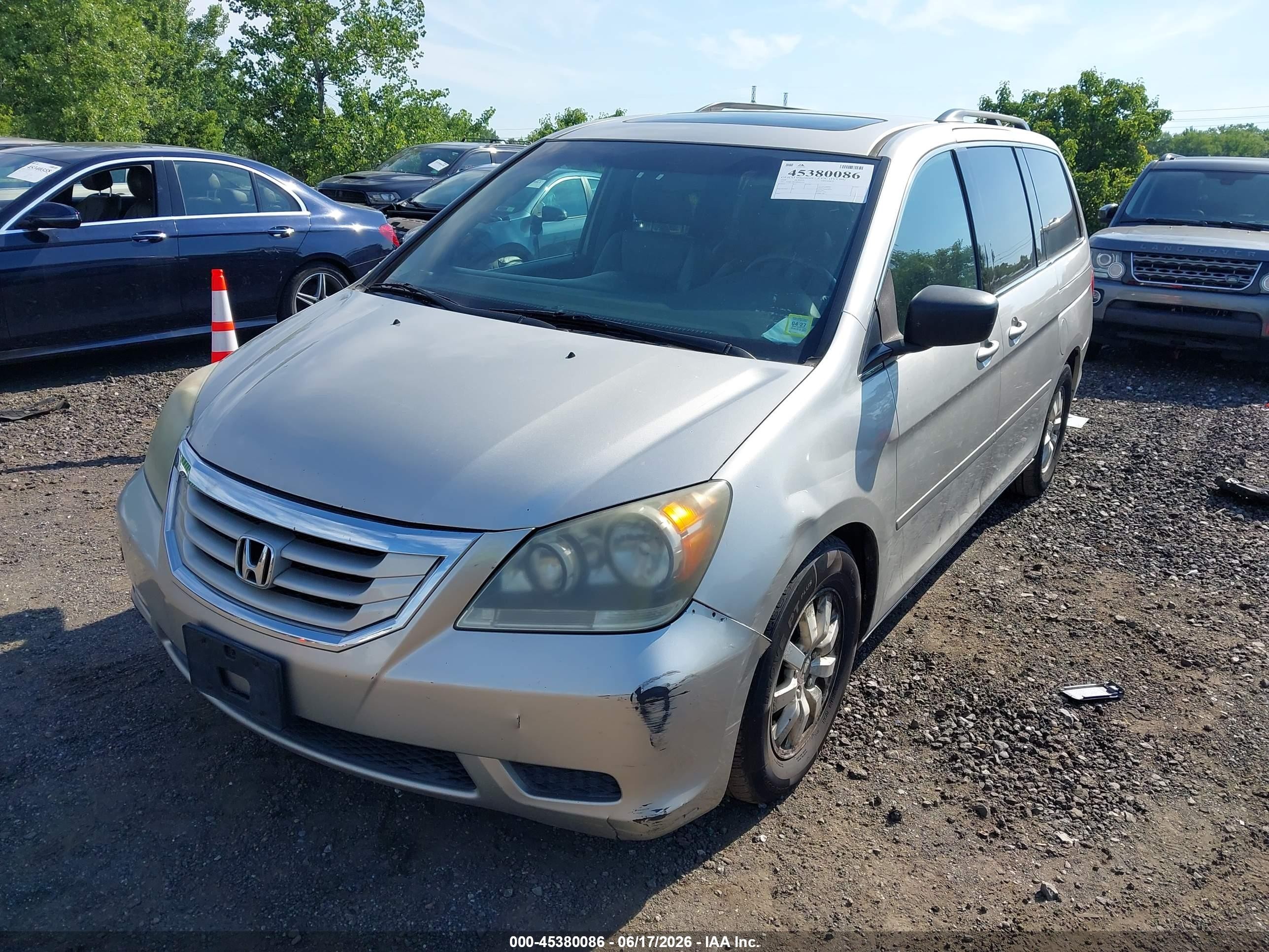 2008 Honda Odyssey Ex-l Silver vin: 5FNRL38628B409350