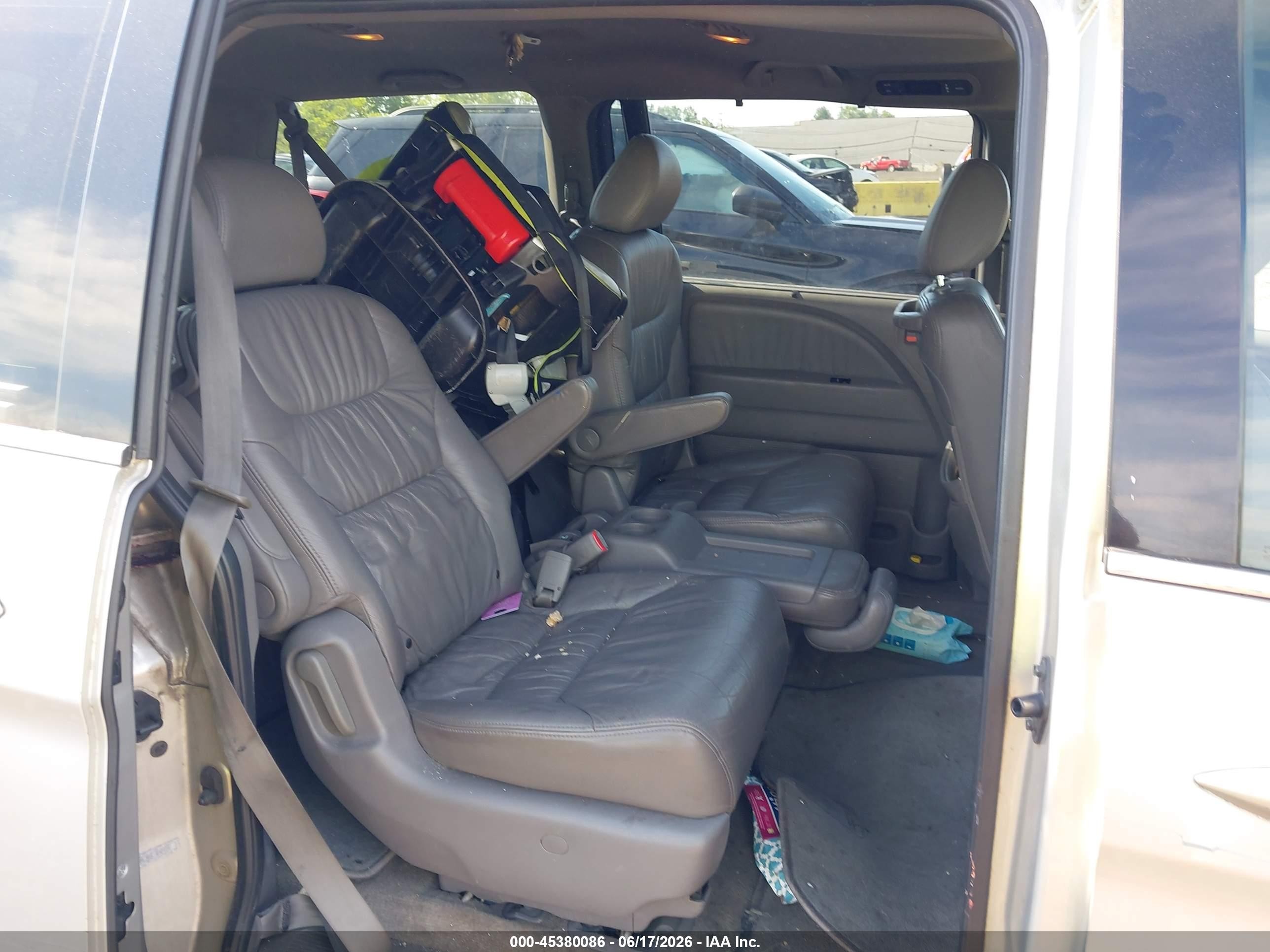 2008 Honda Odyssey Ex-l Silver vin: 5FNRL38628B409350