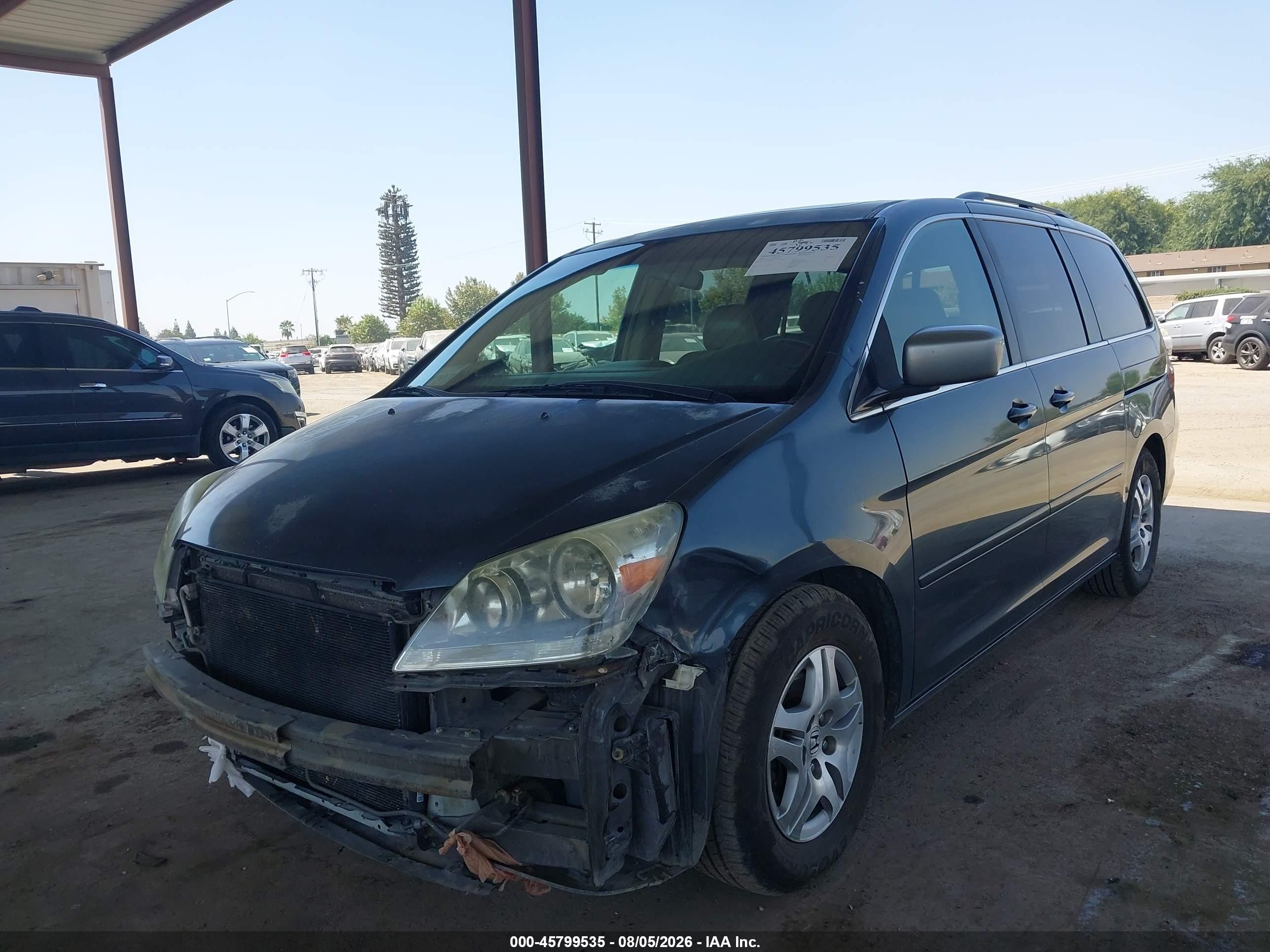 2005 Honda Odyssey Ex-l Navy vin: 5FNRL38635B042115
