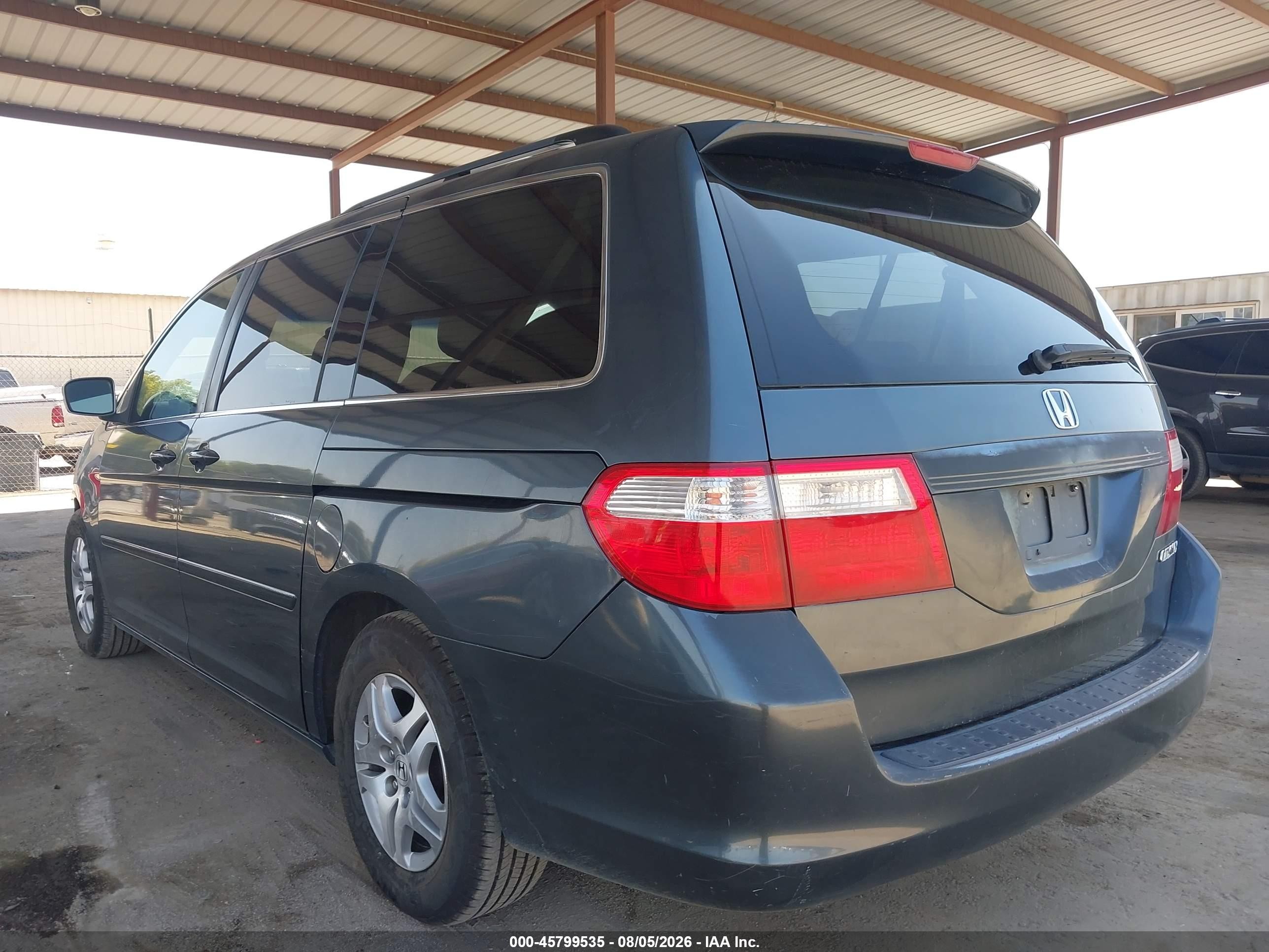 2005 Honda Odyssey Ex-l Navy vin: 5FNRL38635B042115