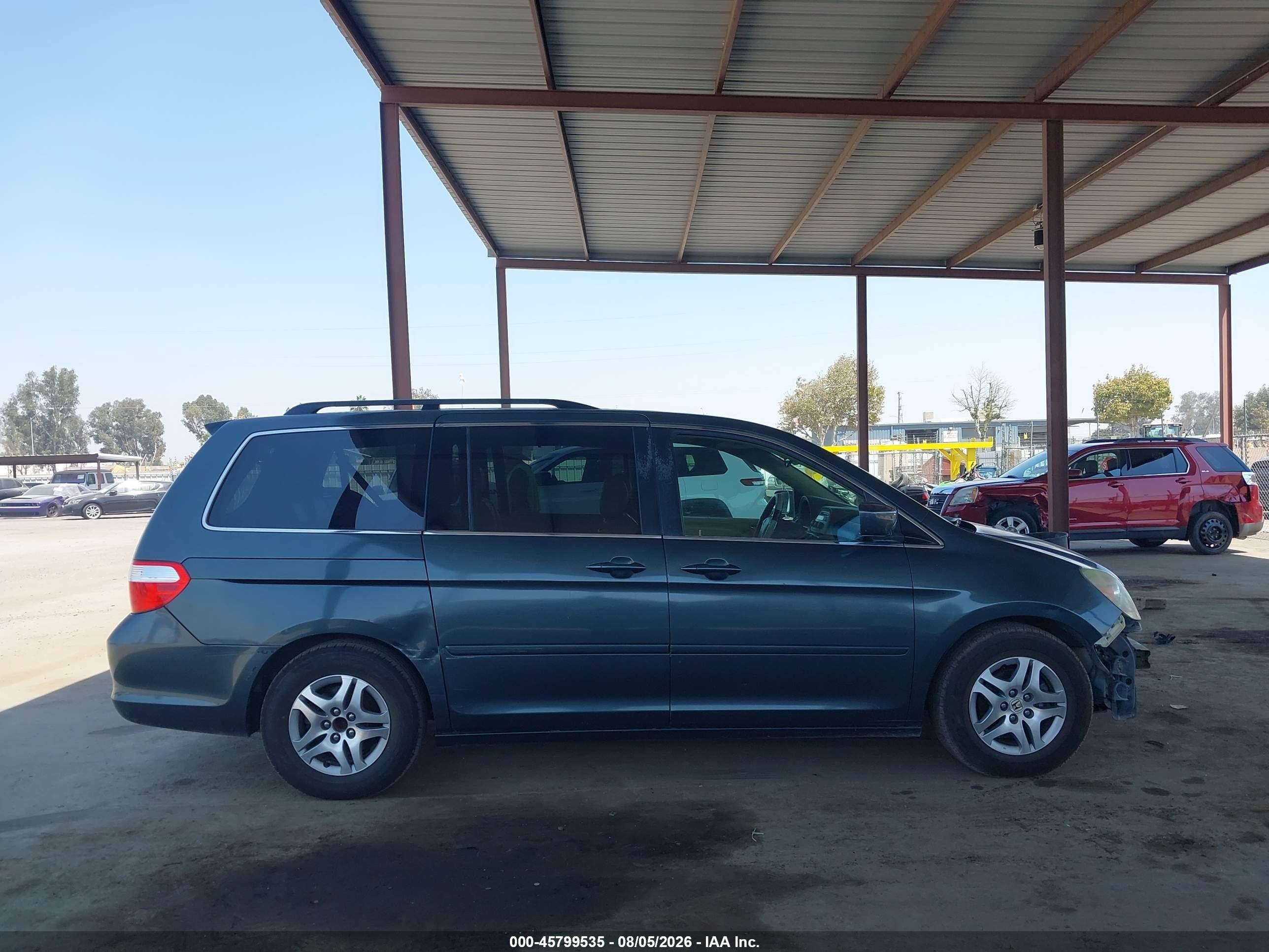 2005 Honda Odyssey Ex-l Navy vin: 5FNRL38635B042115