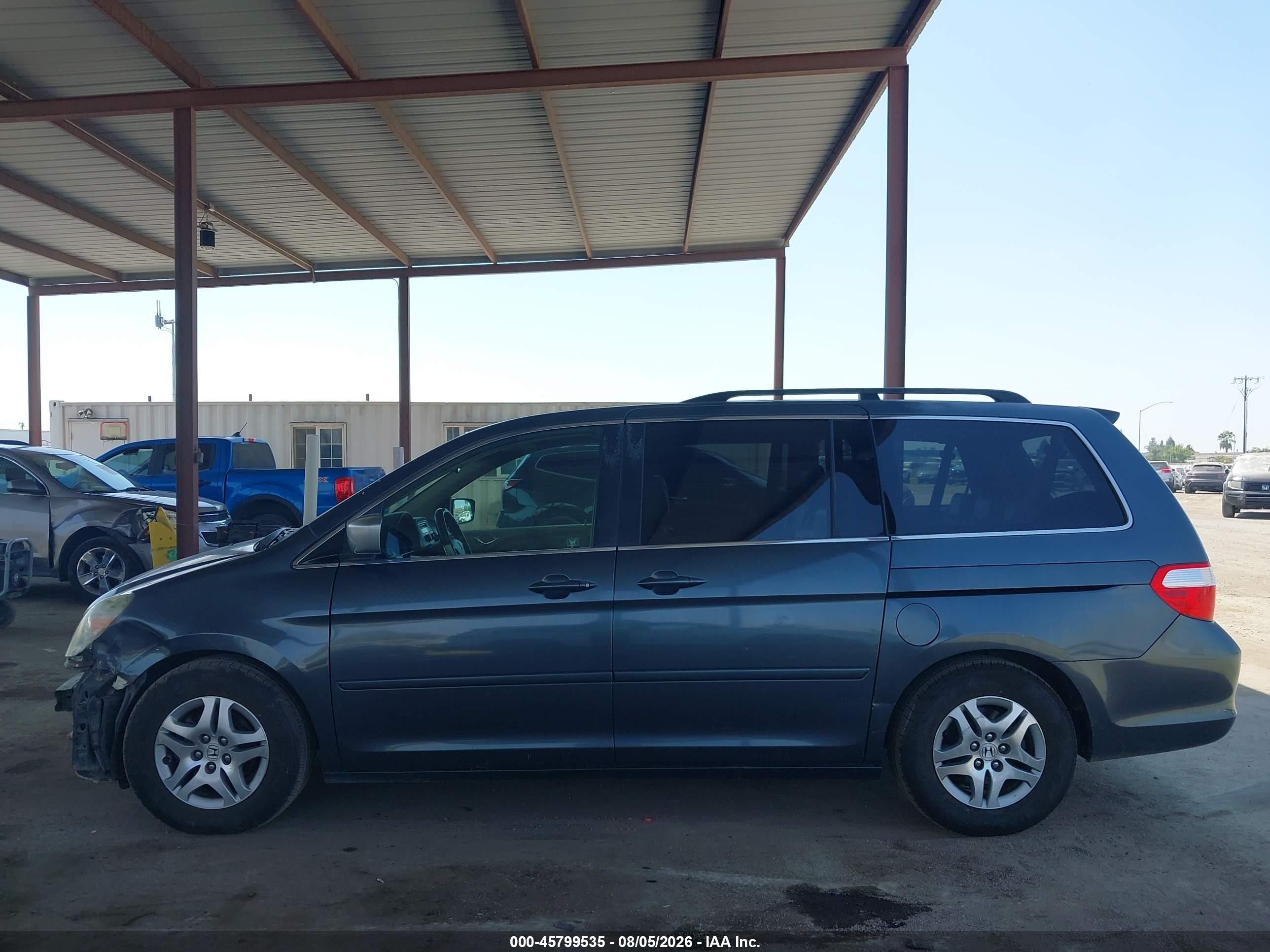 2005 Honda Odyssey Ex-l Navy vin: 5FNRL38635B042115